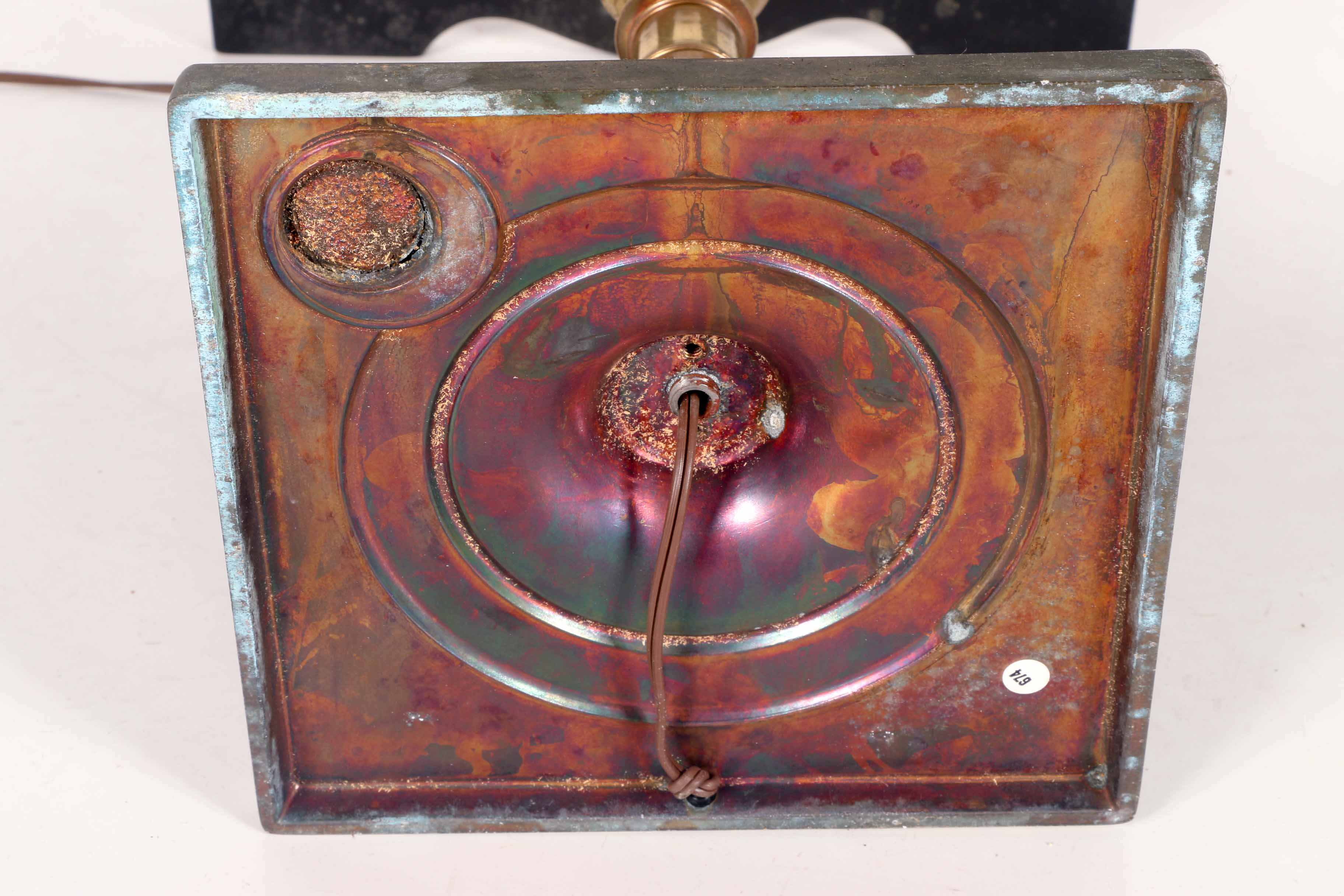 Mid-Century Table With Lamp