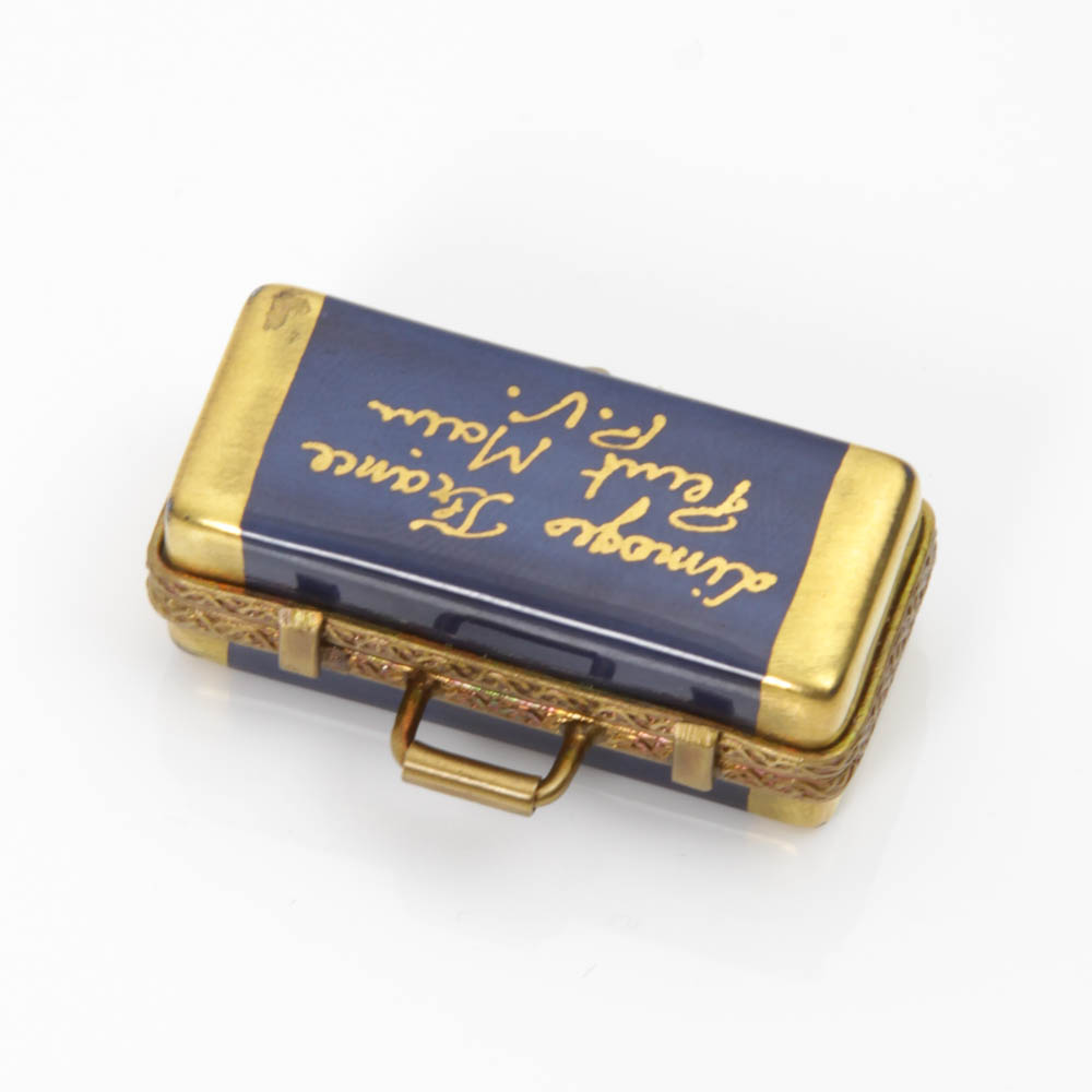 Limoges China "Harmonica with Case" Trinket Box