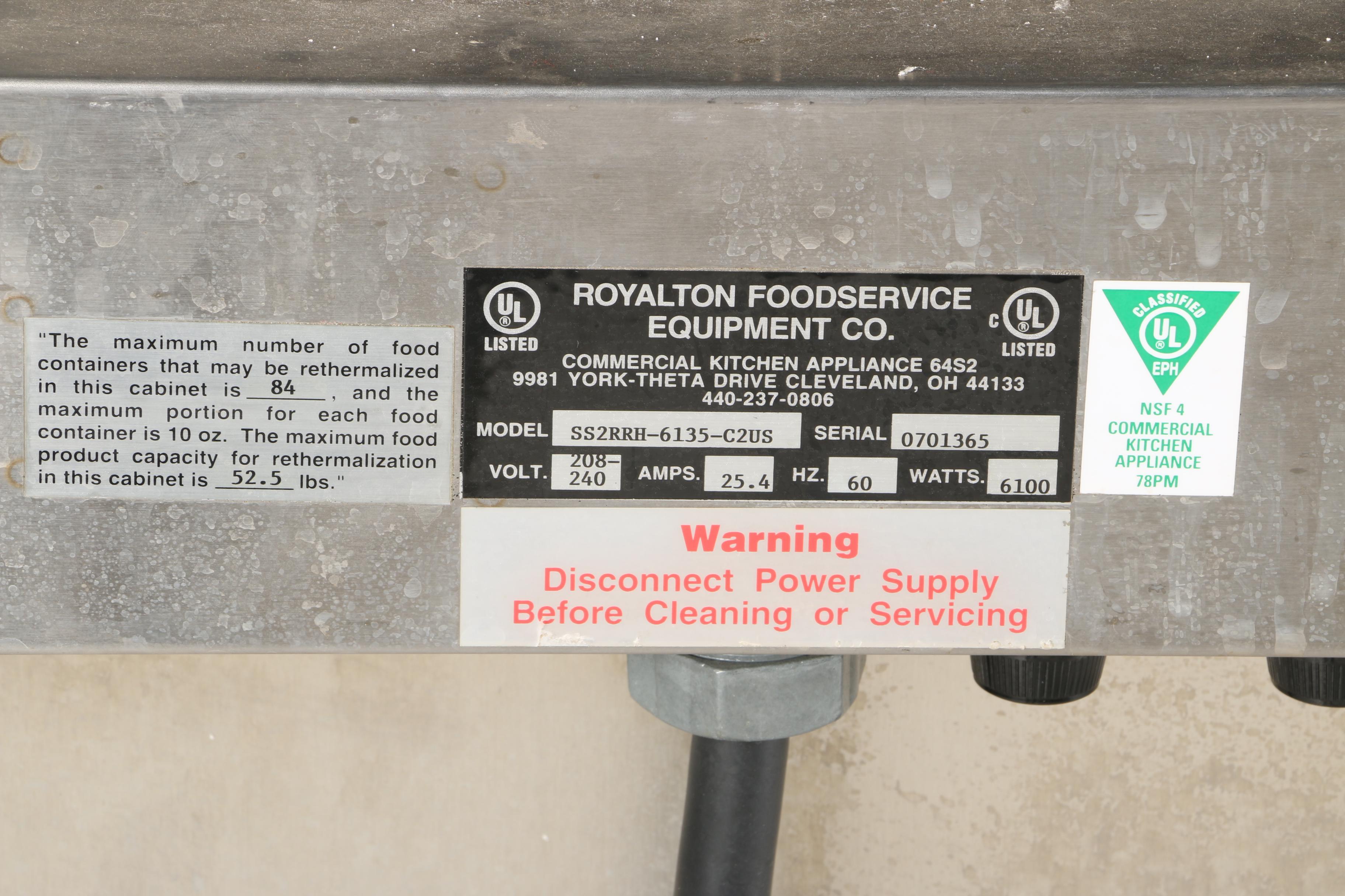 Royalton Food Service Equipment Industrial Food Oven