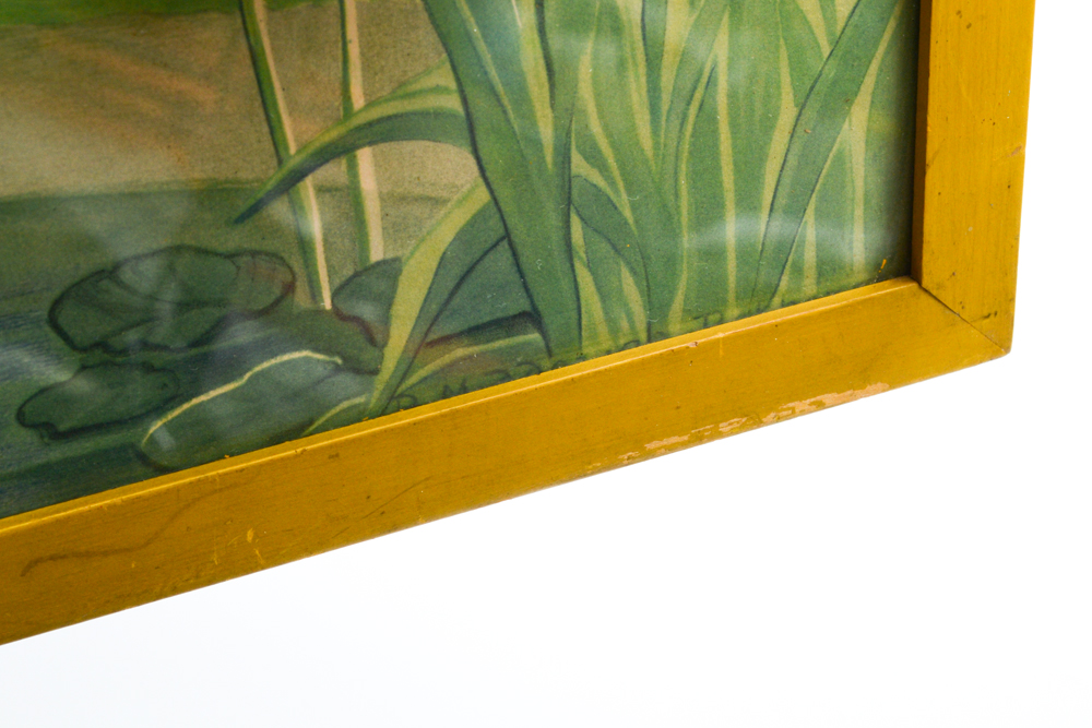 Framed Vintage Offset Lithograph Print