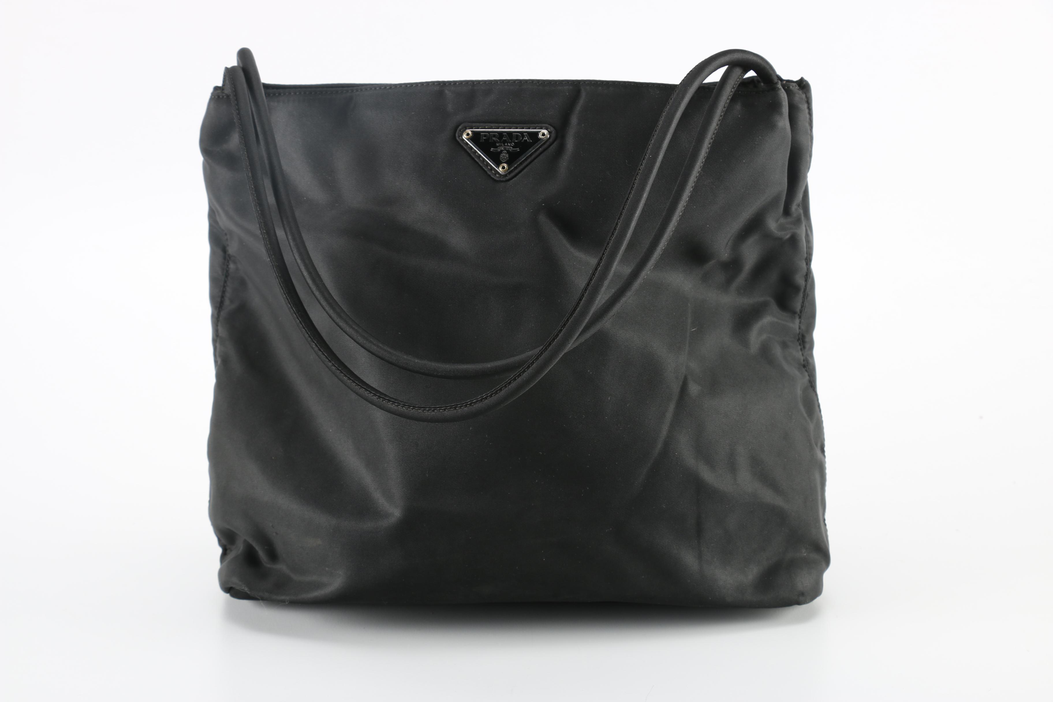 Prada Black Nylon Handbag