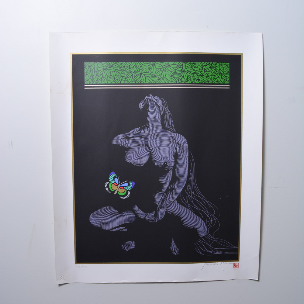 Yoneshi Hieda Limited Edition Nude Serigraph