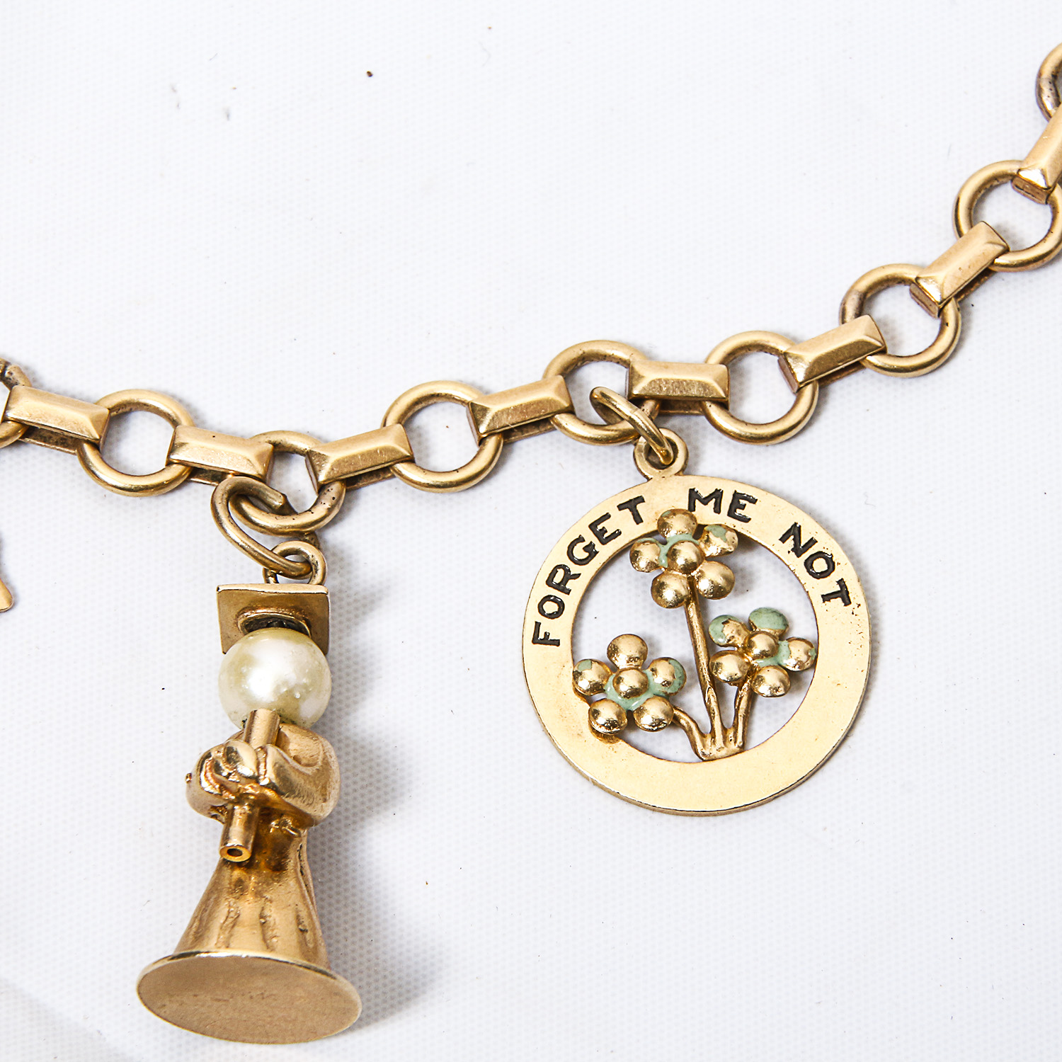 14K Gold Charm Bracelet