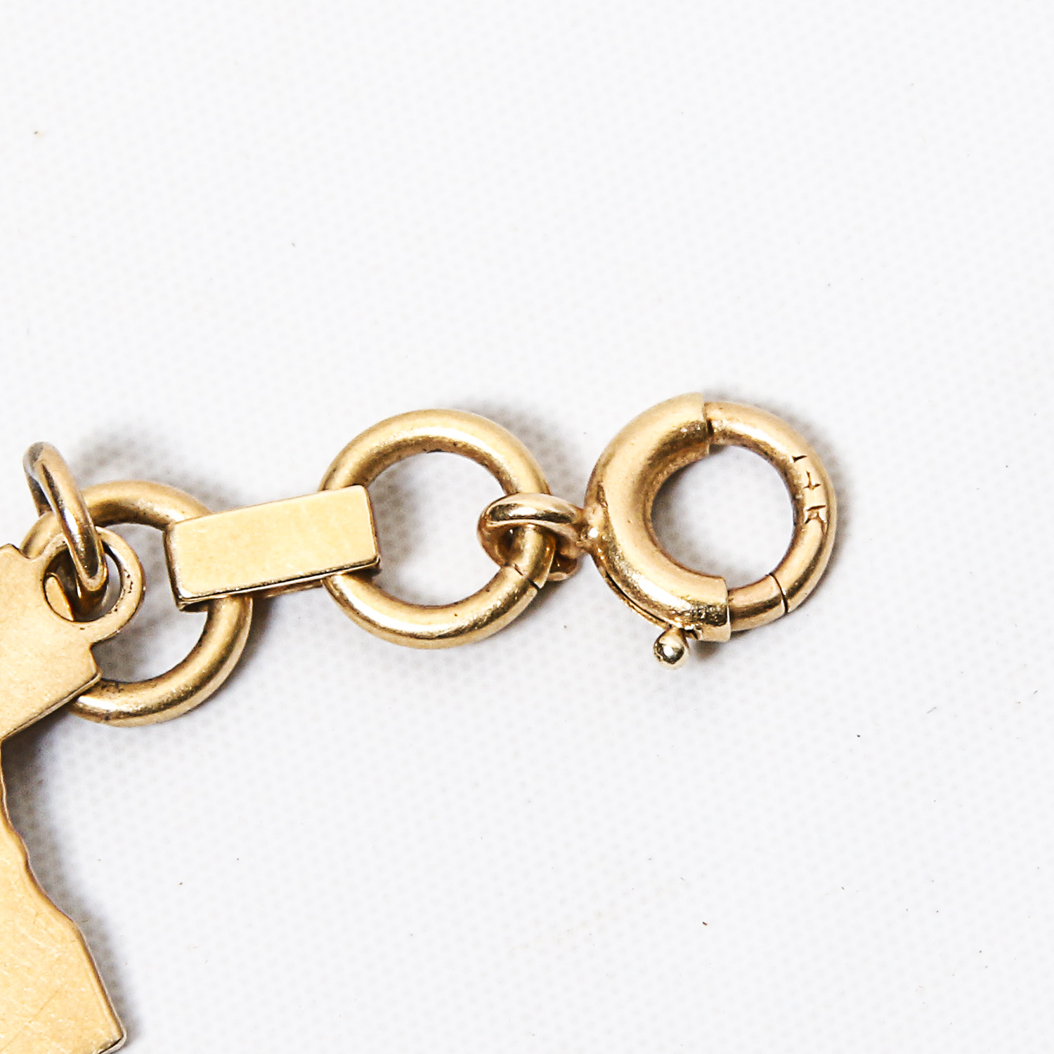 14K Gold Charm Bracelet