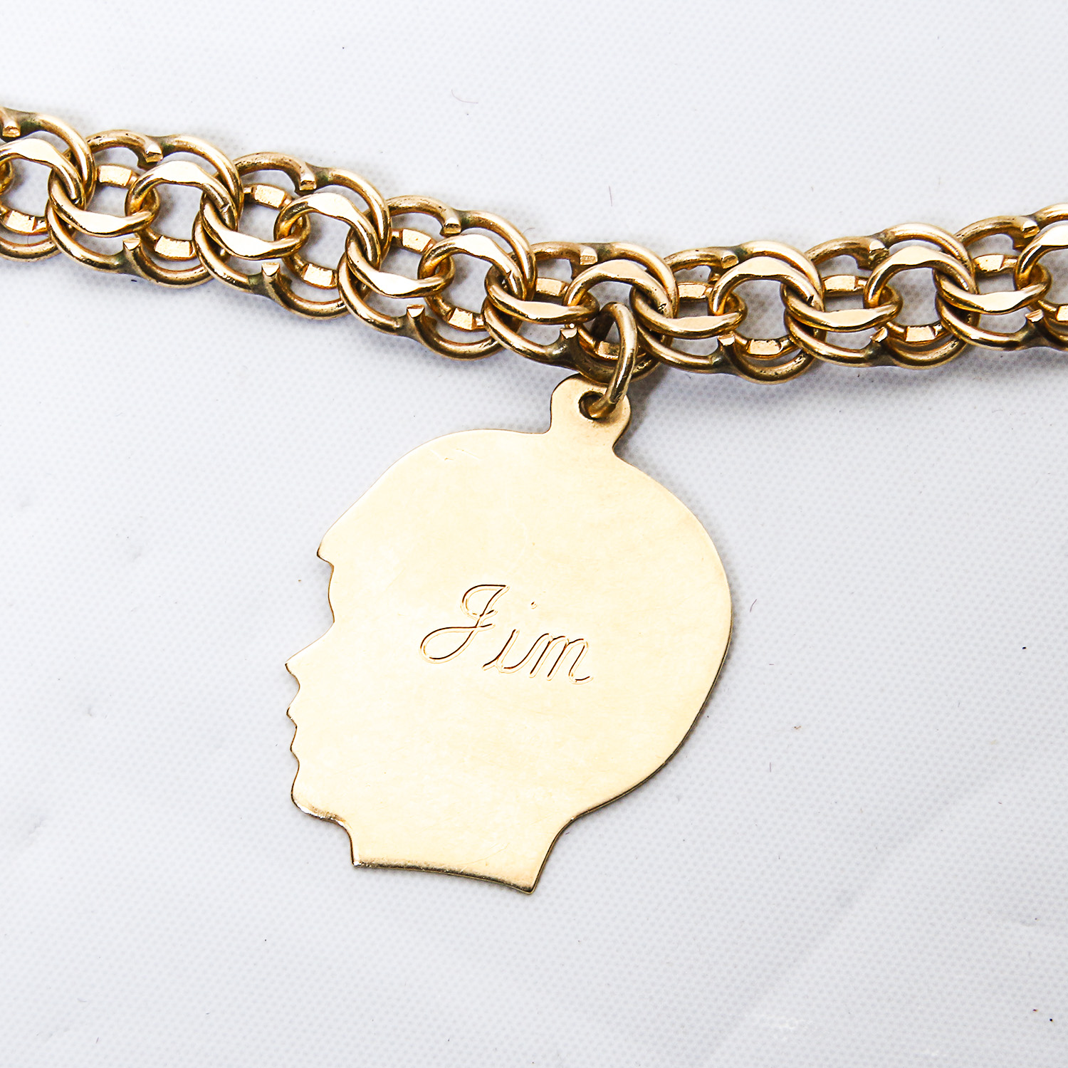 Vintage 14K Yellow Gold Charm Bracelet