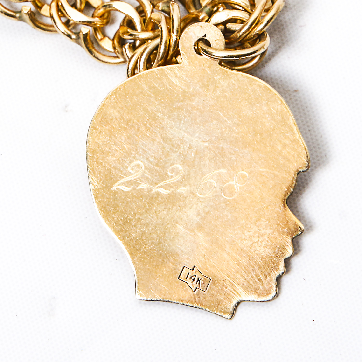 Vintage 14K Yellow Gold Charm Bracelet