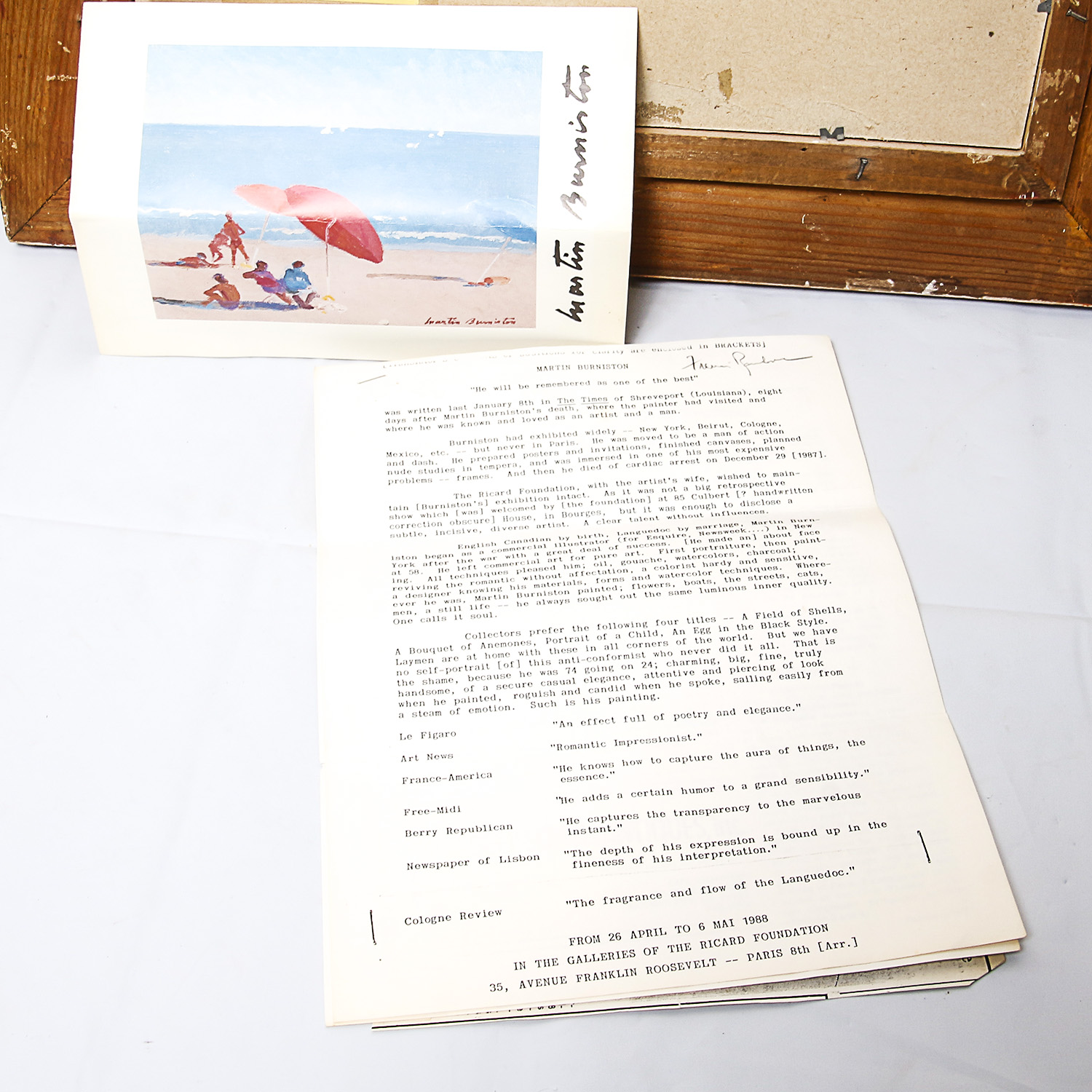 Framed Original Still Life by Martin Burniston