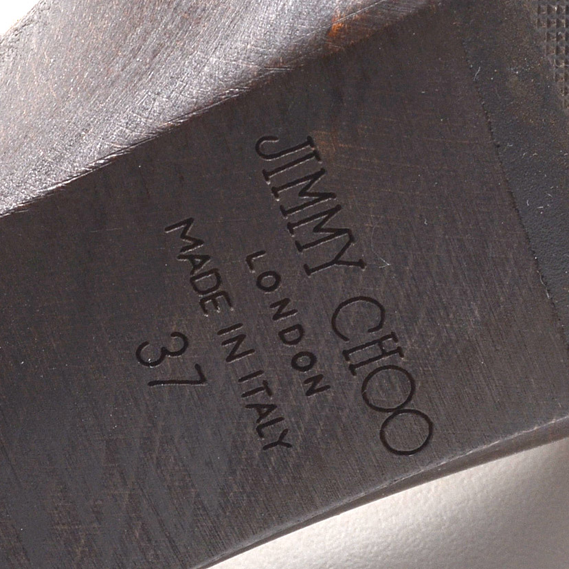 Jimmy Choo Ulrika Platform Slides in Snakeskin Style Leather