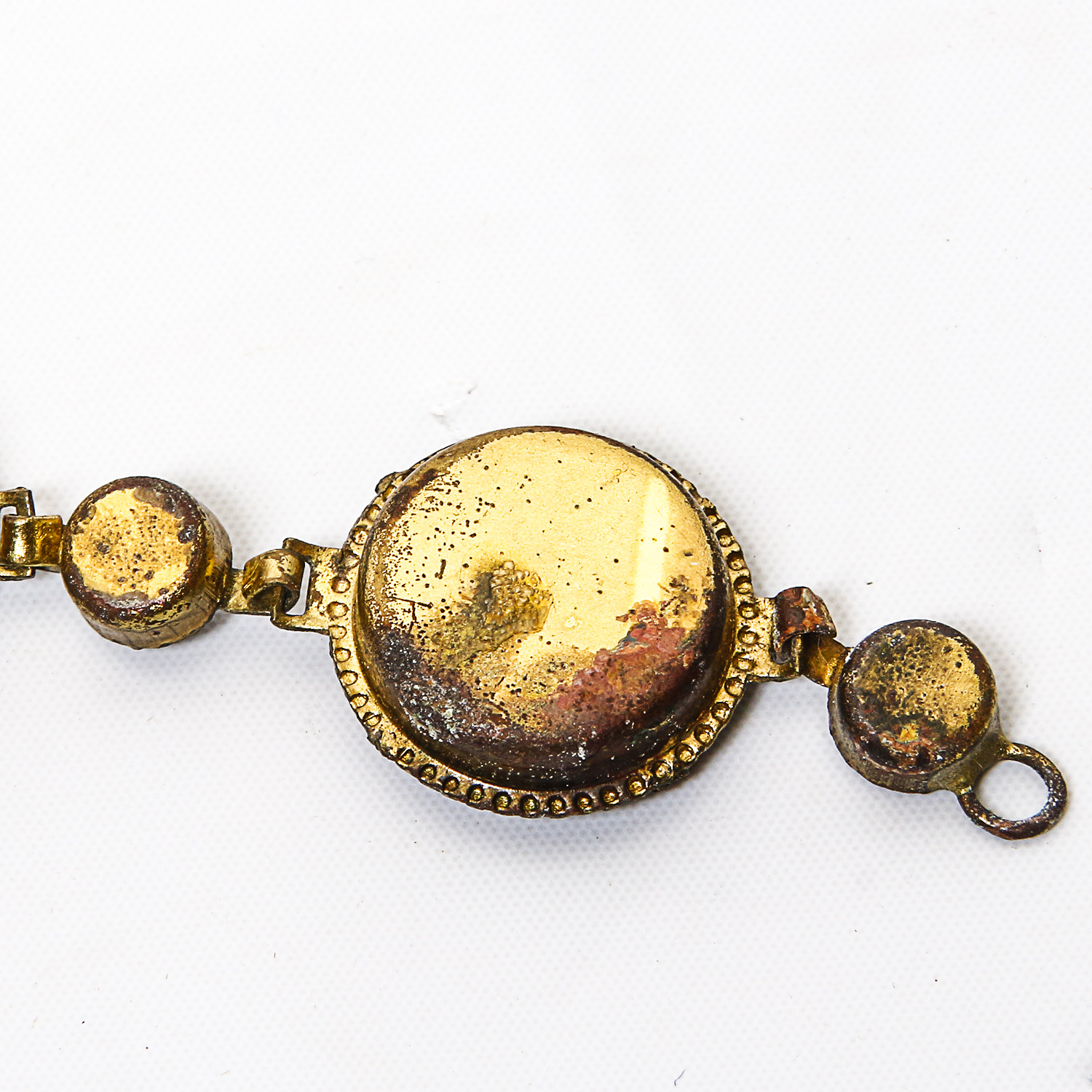 Antique Beaded Bracelet and Carved Red Box