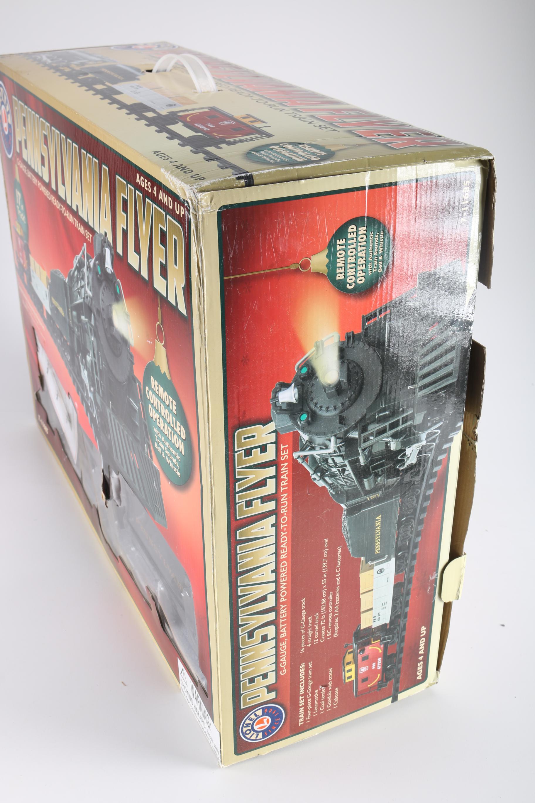 Lionel Pennsylvania Flyer G-Gauge Battery Powered Train Set