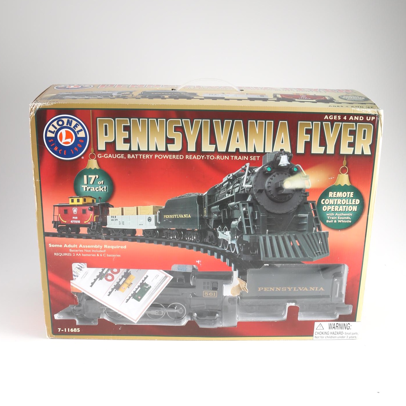 Lionel Pennsylvania Flyer G-Gauge Battery Powered Train Set