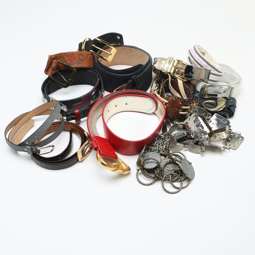 Large Assortment of Women's Vintage Belts