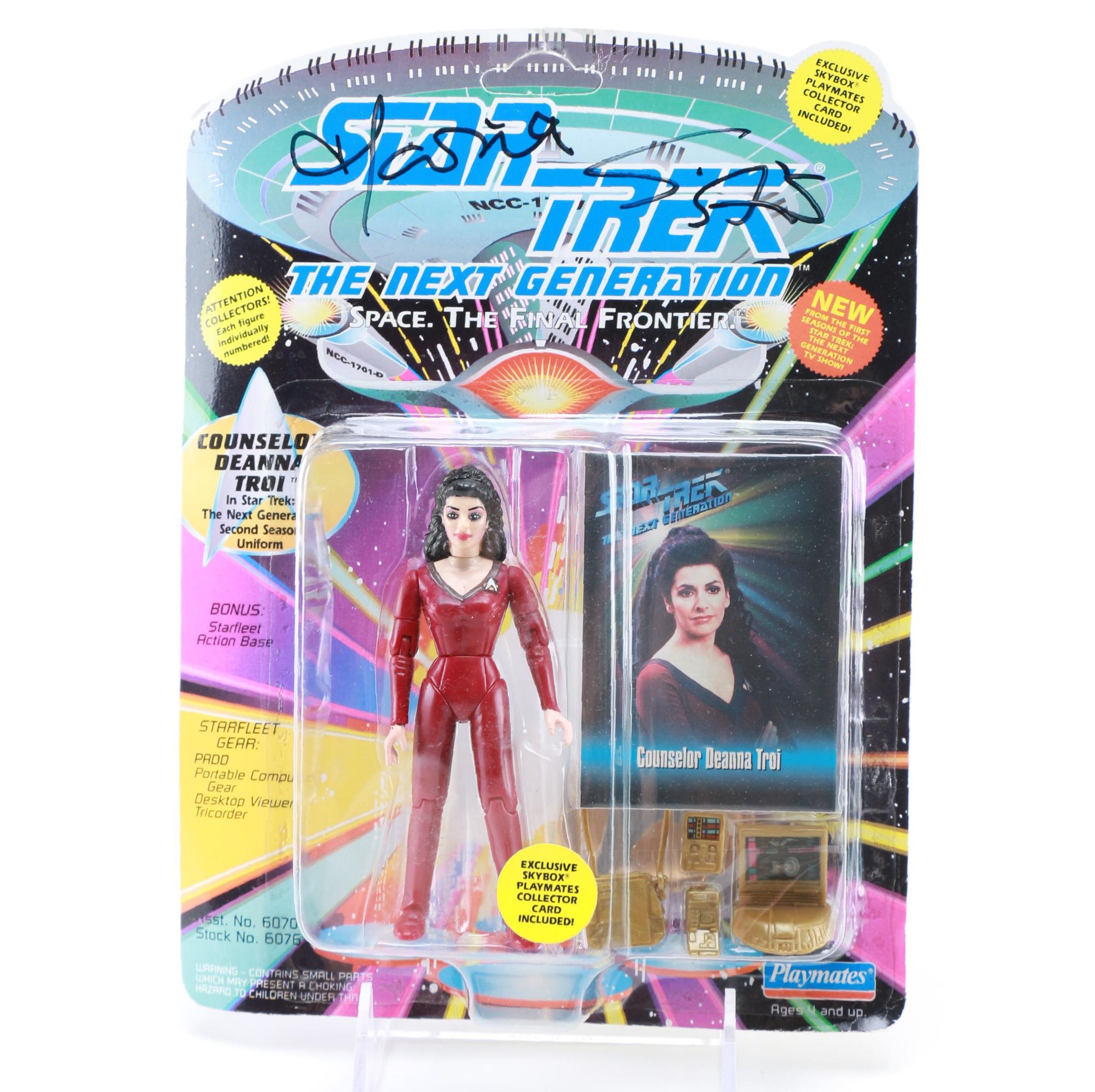 Signed 1993 "Star Trek: The Next Generation" Counselor Troi Action Figure