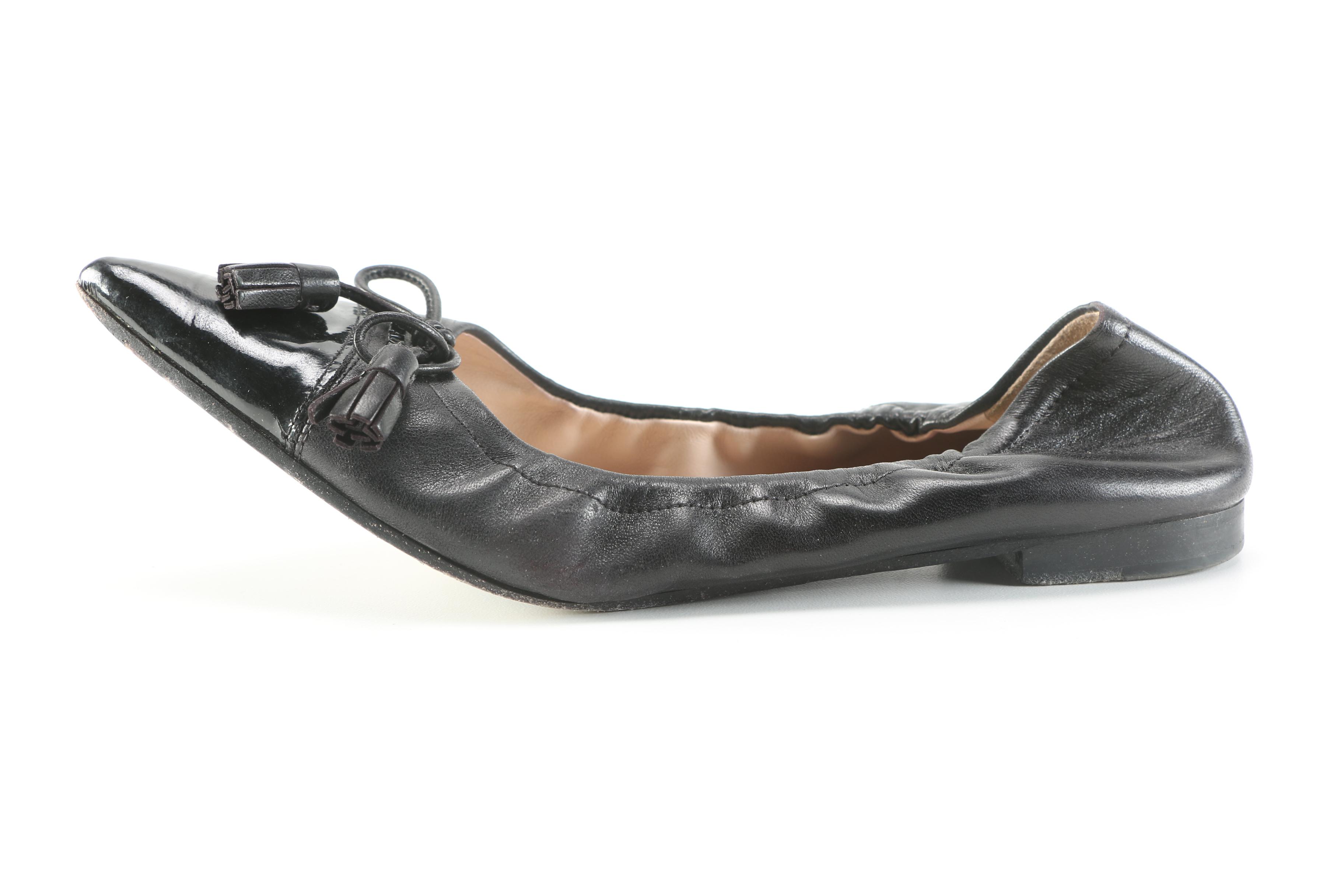 Prada Tassel Ballet Flats