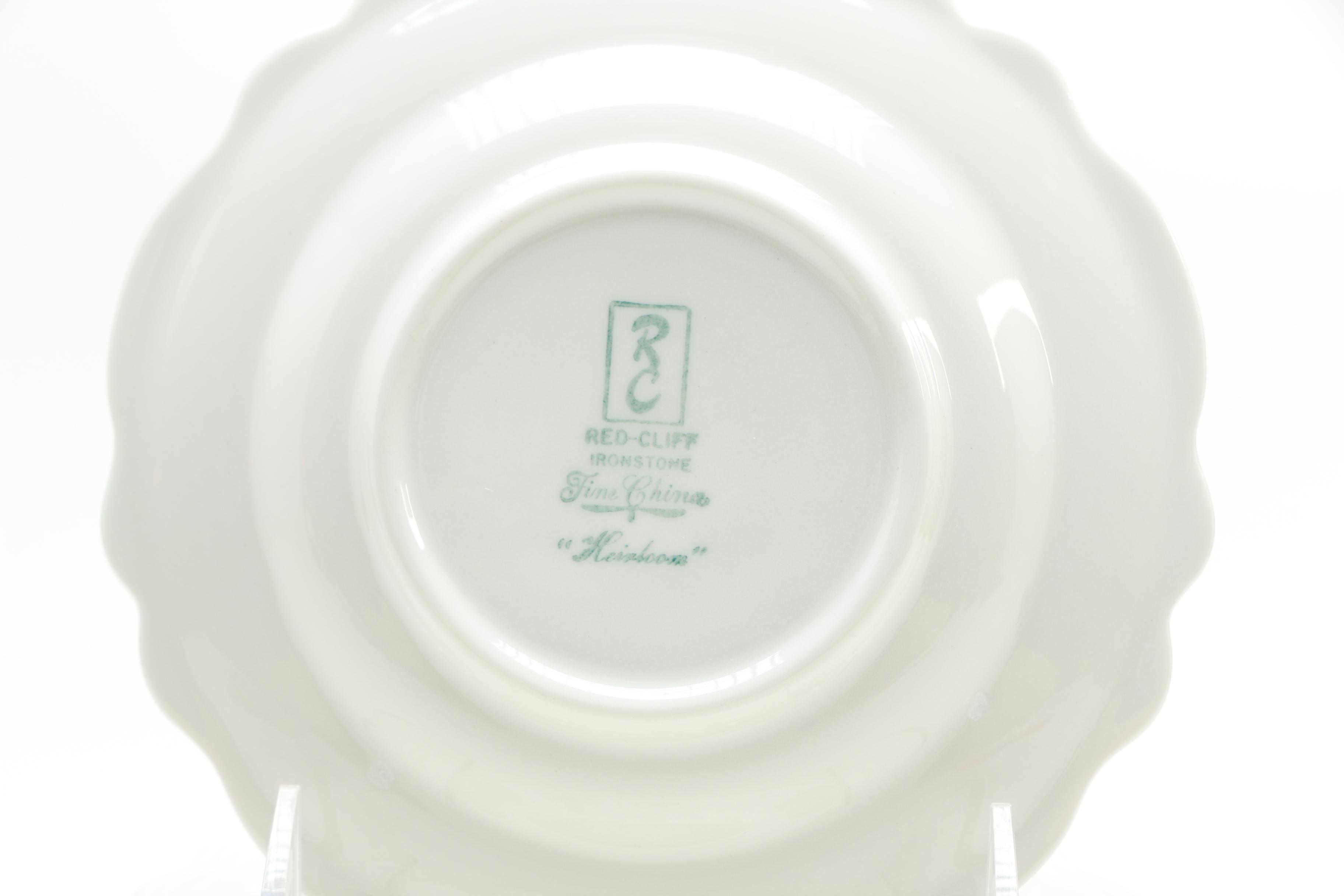 Red Cliff Ironstone "Heirloom" Tableware Set