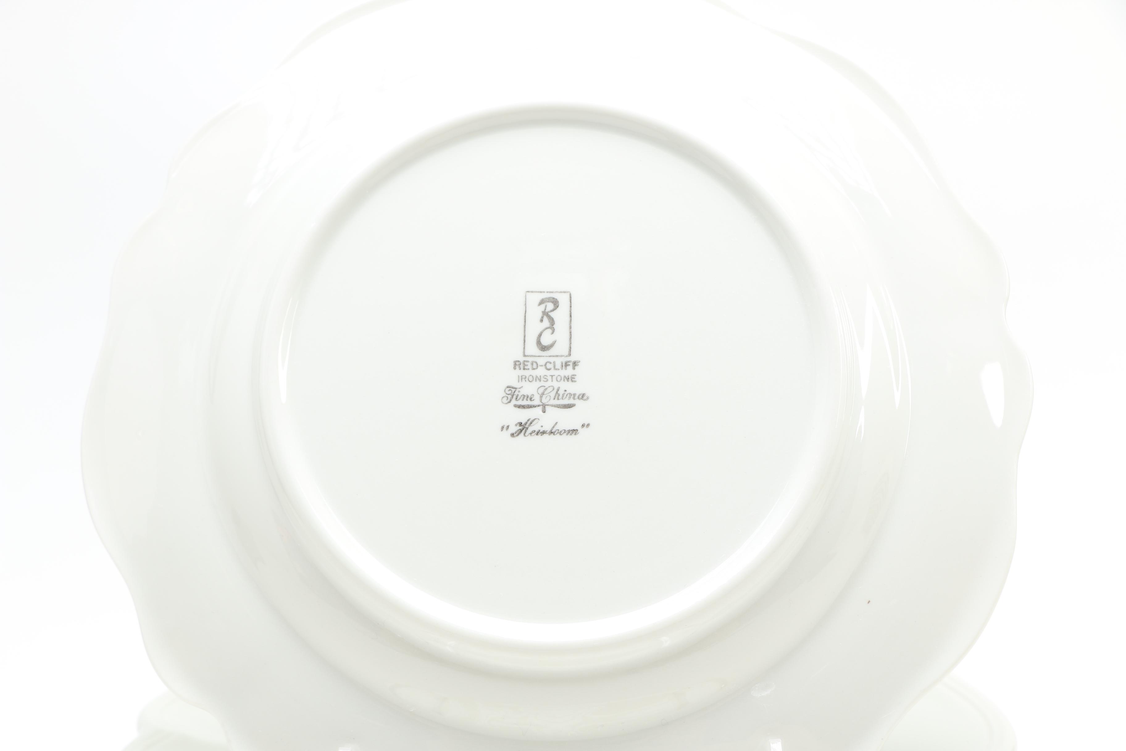 Red Cliff Ironstone "Heirloom" Tableware Set