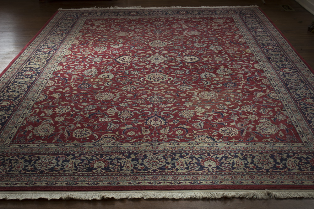 Hand Knotted Floral Herati Area Rug