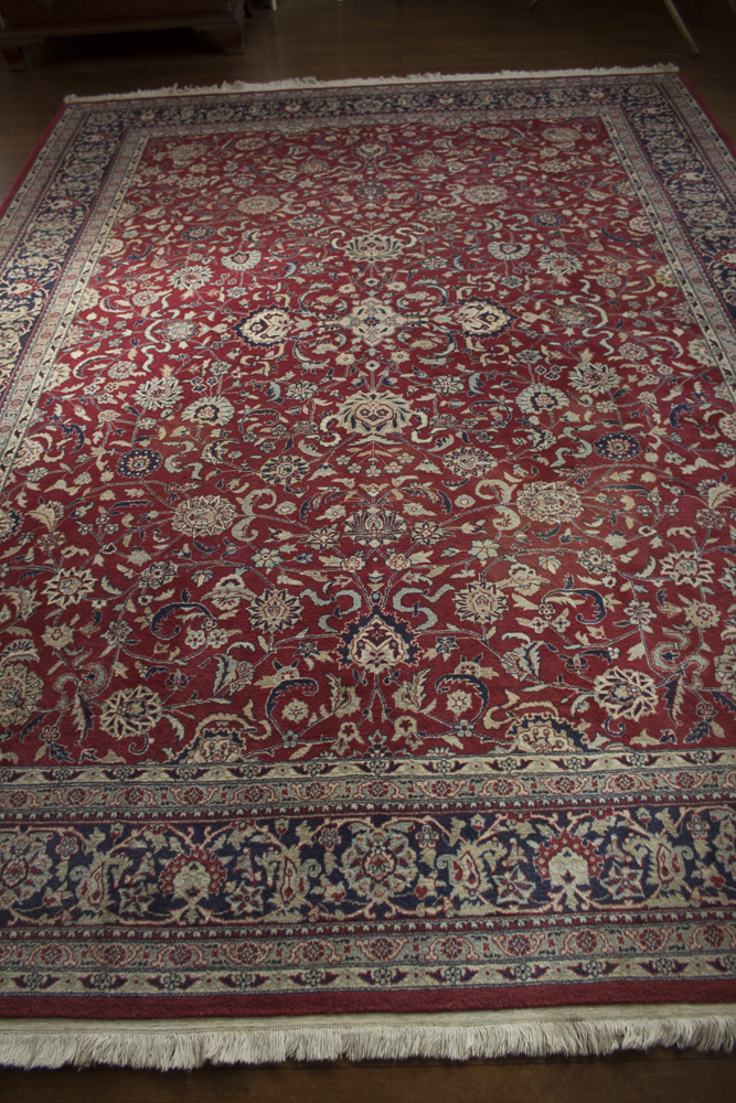 Hand Knotted Floral Herati Area Rug