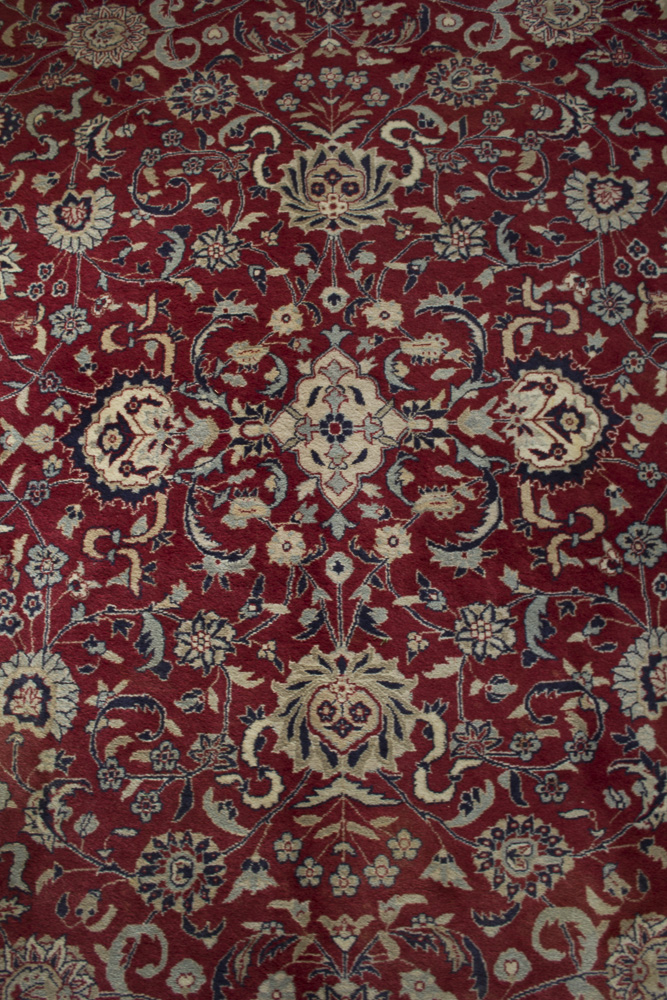 Hand Knotted Floral Herati Area Rug