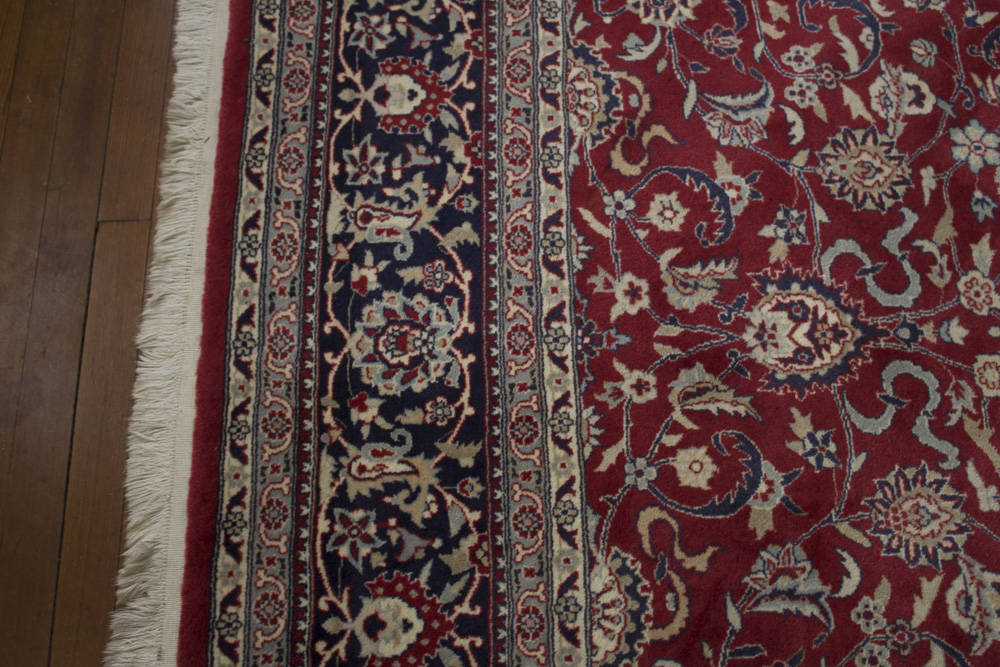 Hand Knotted Floral Herati Area Rug