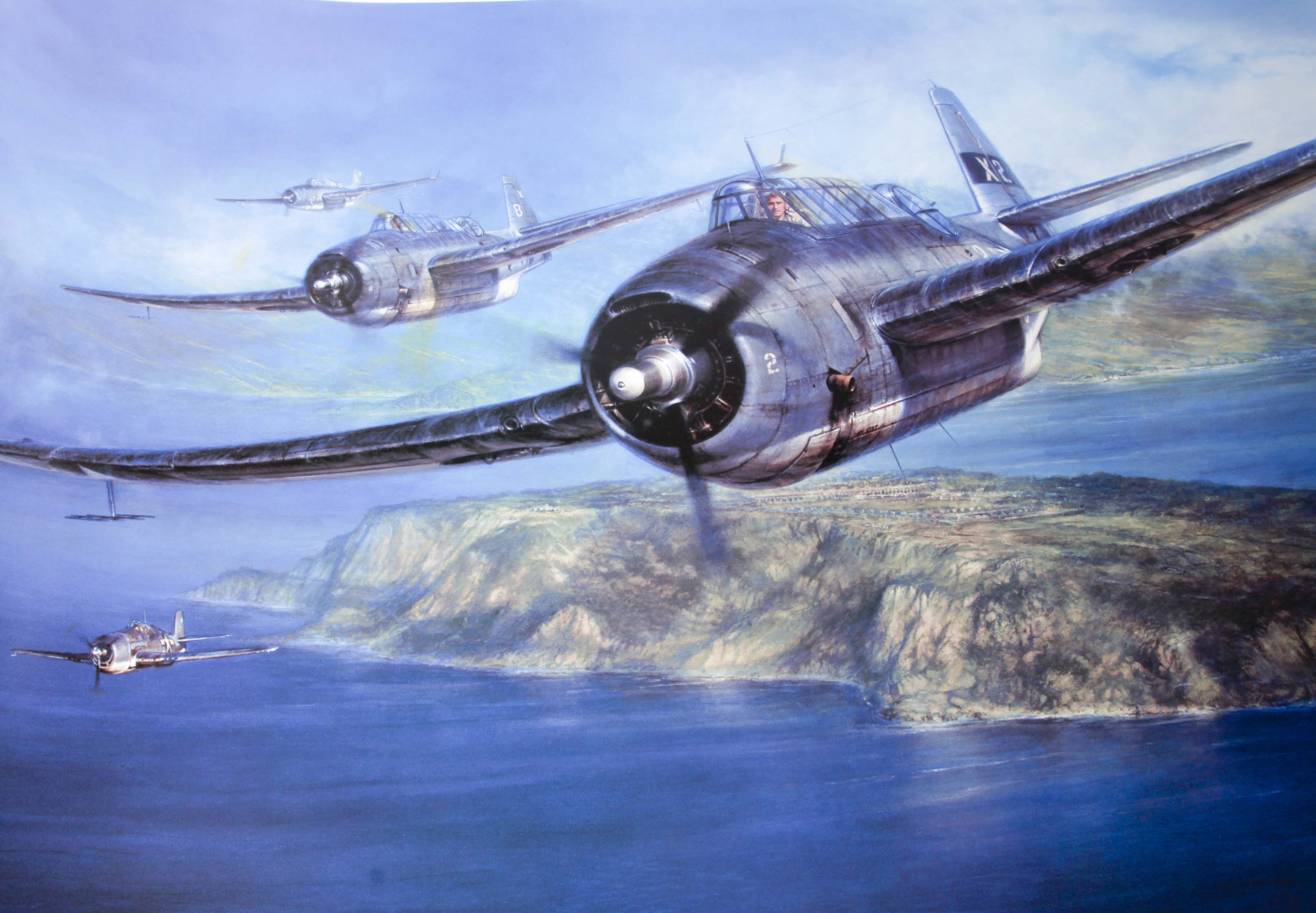 John D. Shaw Lithograph "Avengers' of the Philippines"