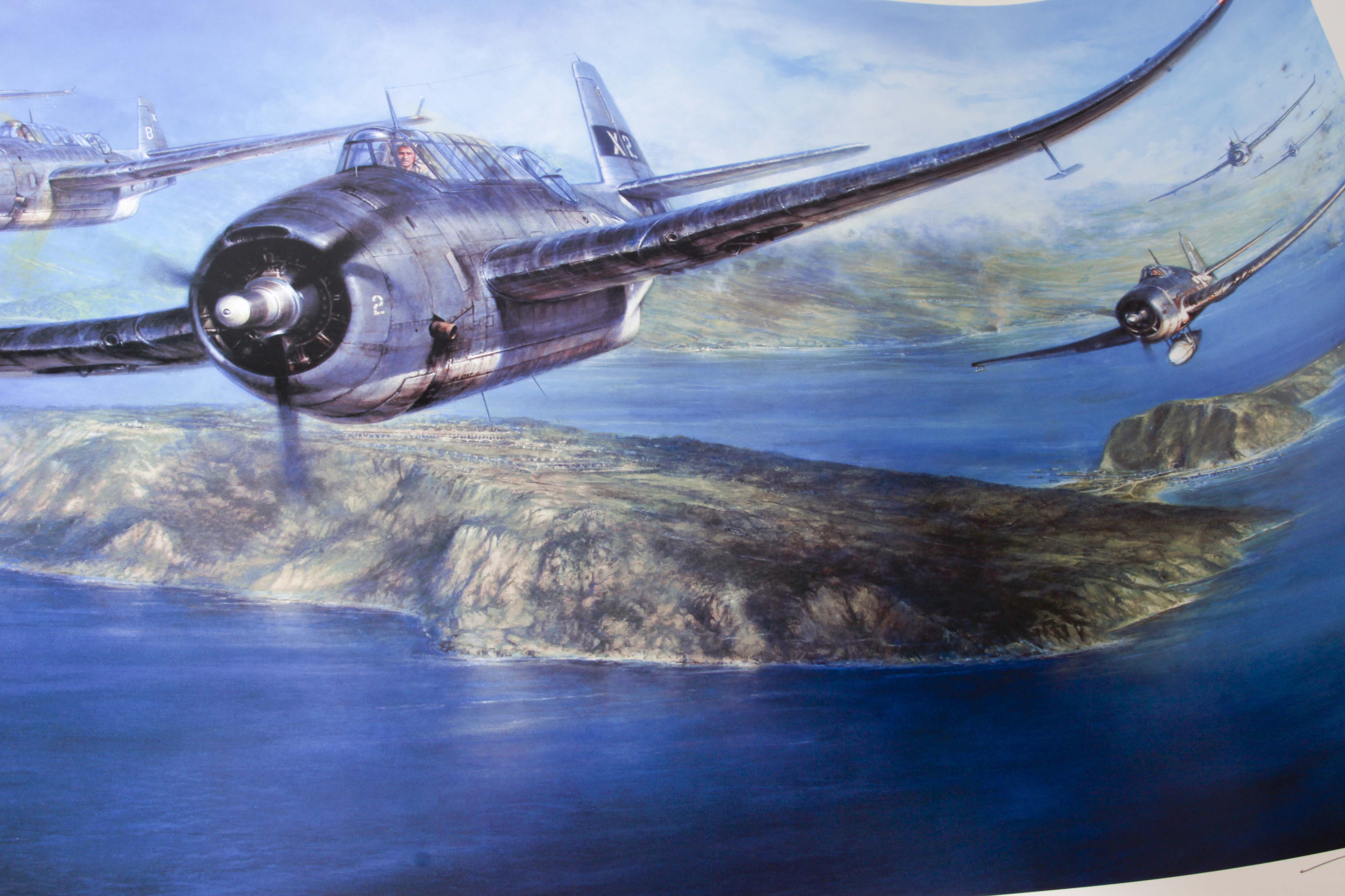 John D. Shaw Lithograph "Avengers' of the Philippines"