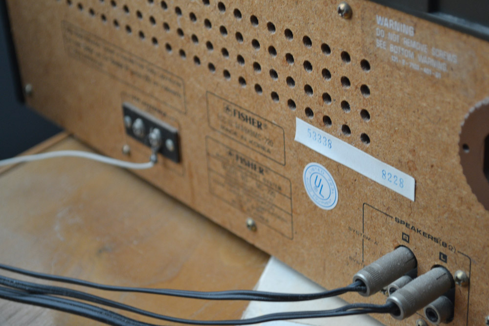 Fisher MC-720 Cassette/Turntable Stereo With Panasonic Speakers