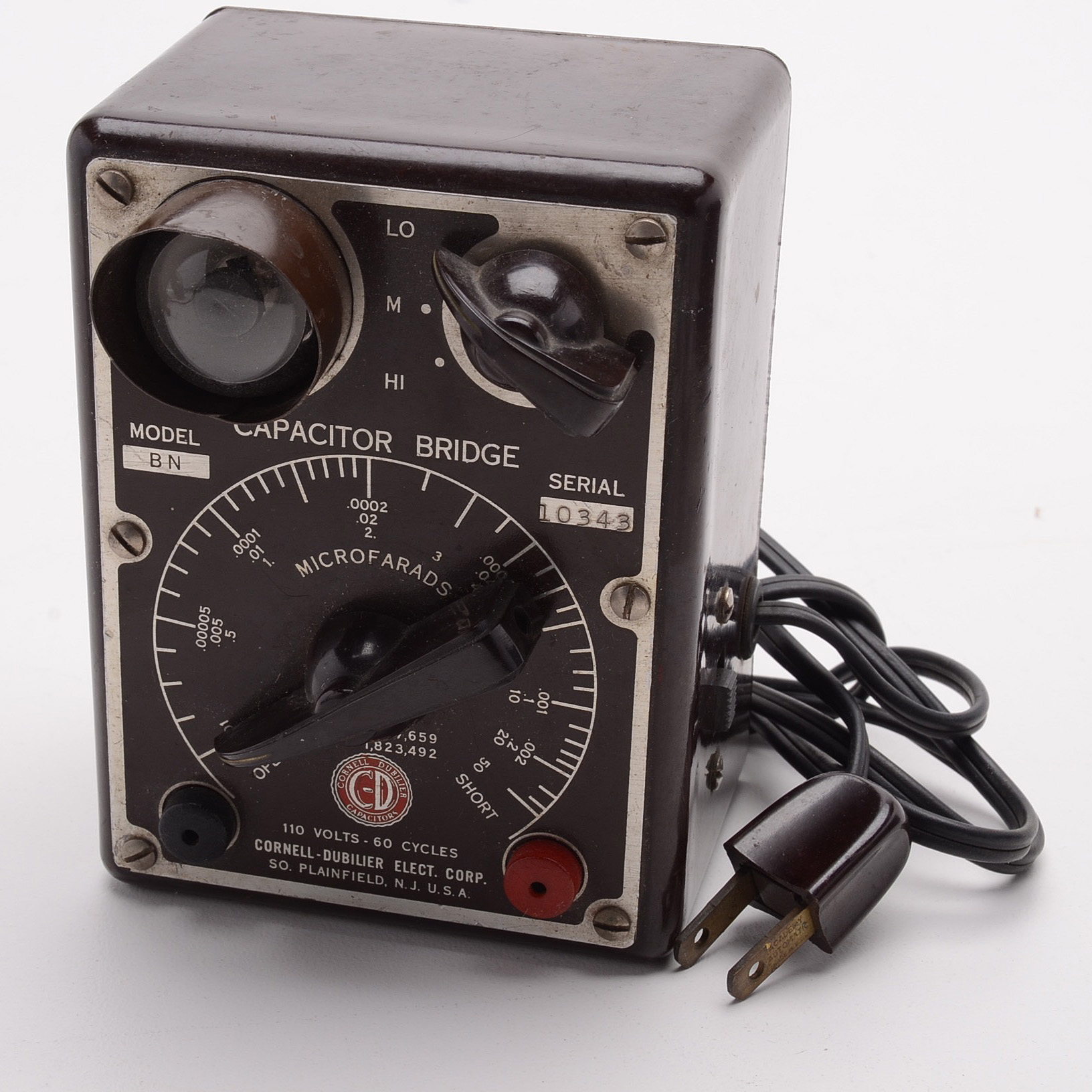 Cornelll-Dubilier Model BN Capacitor, Tenma Power Supply and More