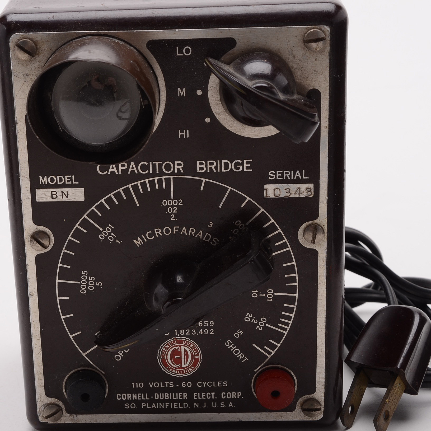 Cornelll-Dubilier Model BN Capacitor, Tenma Power Supply and More