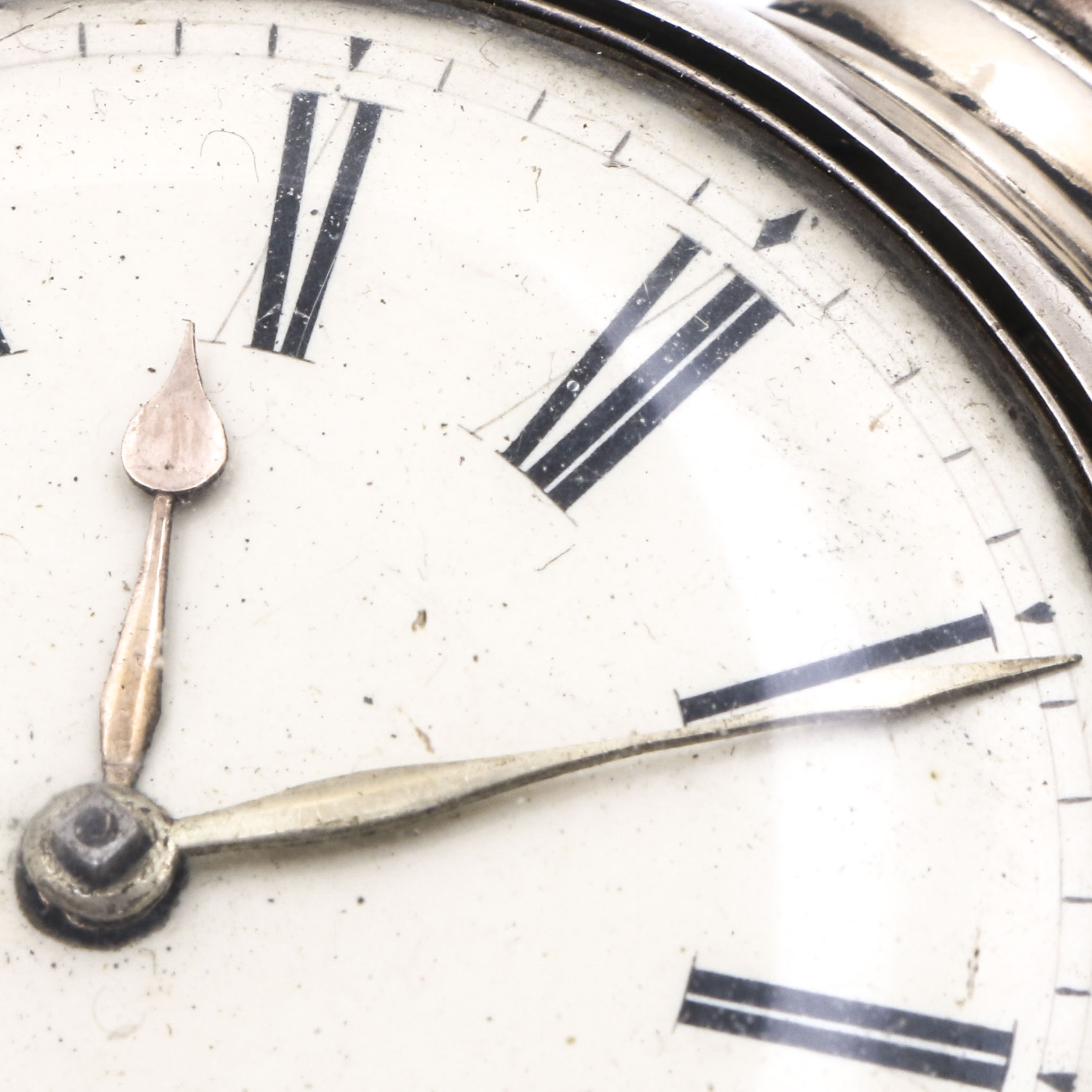 Antique Birmingham Sterling Silver Pocket Watch