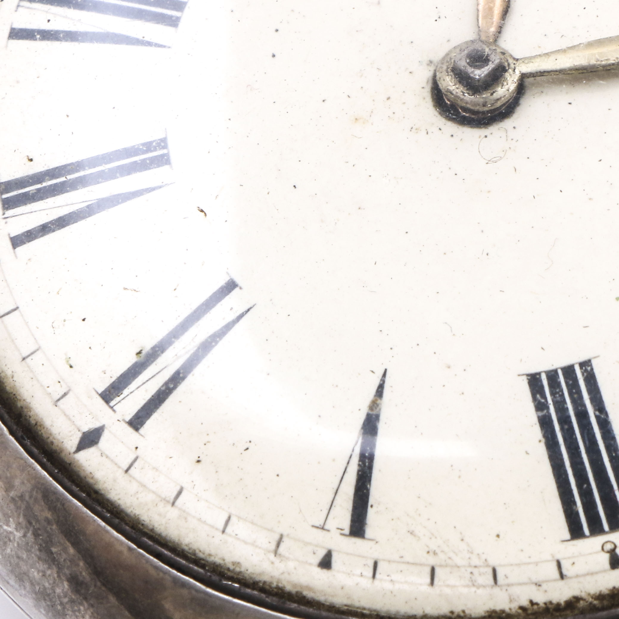 Antique Birmingham Sterling Silver Pocket Watch