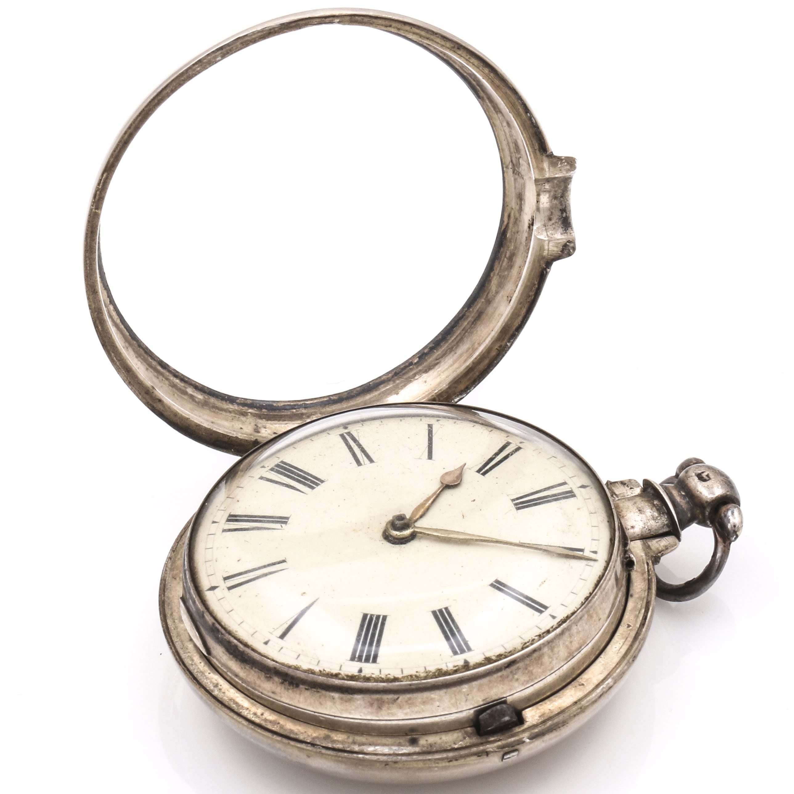 Antique Birmingham Sterling Silver Pocket Watch