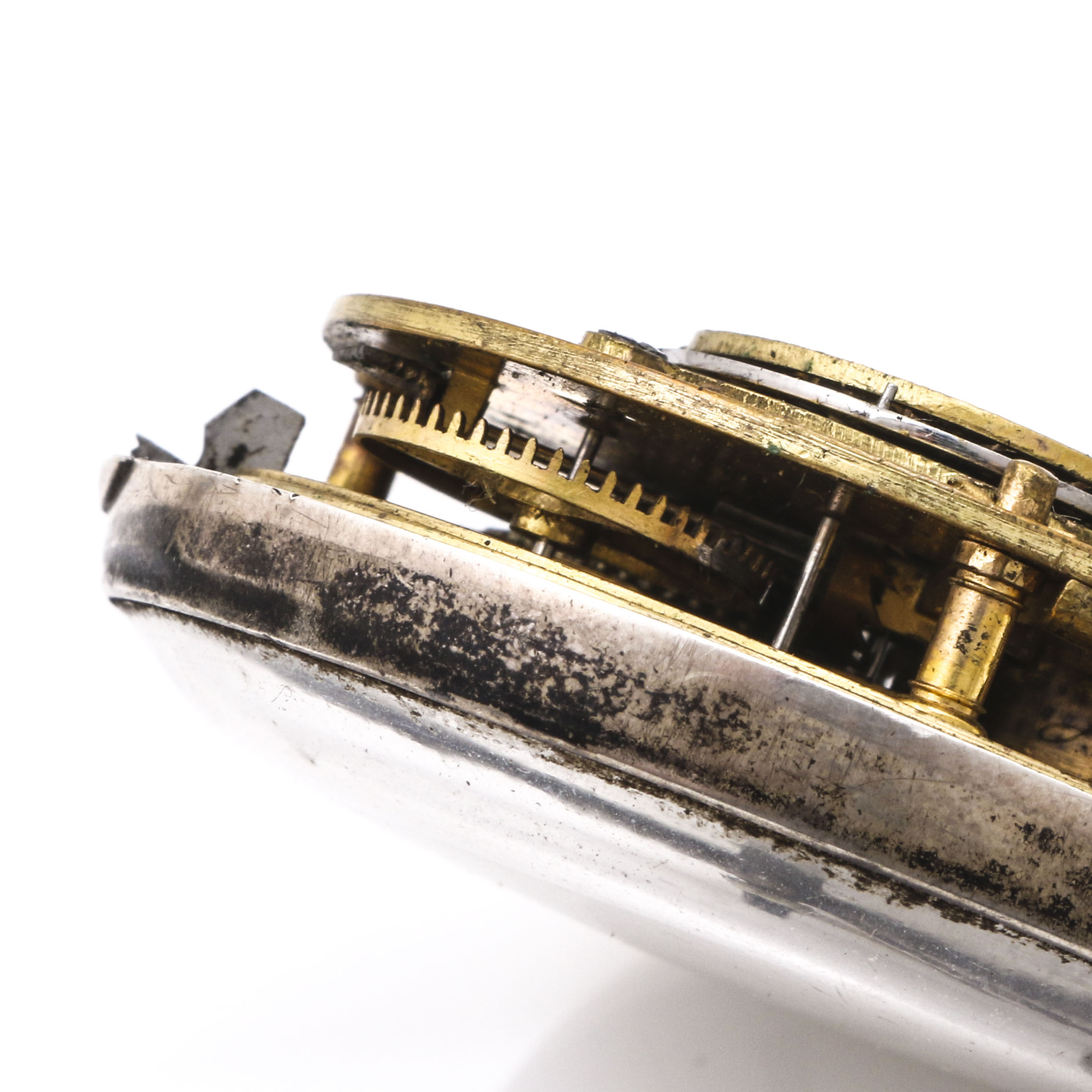 Antique Birmingham Sterling Silver Pocket Watch