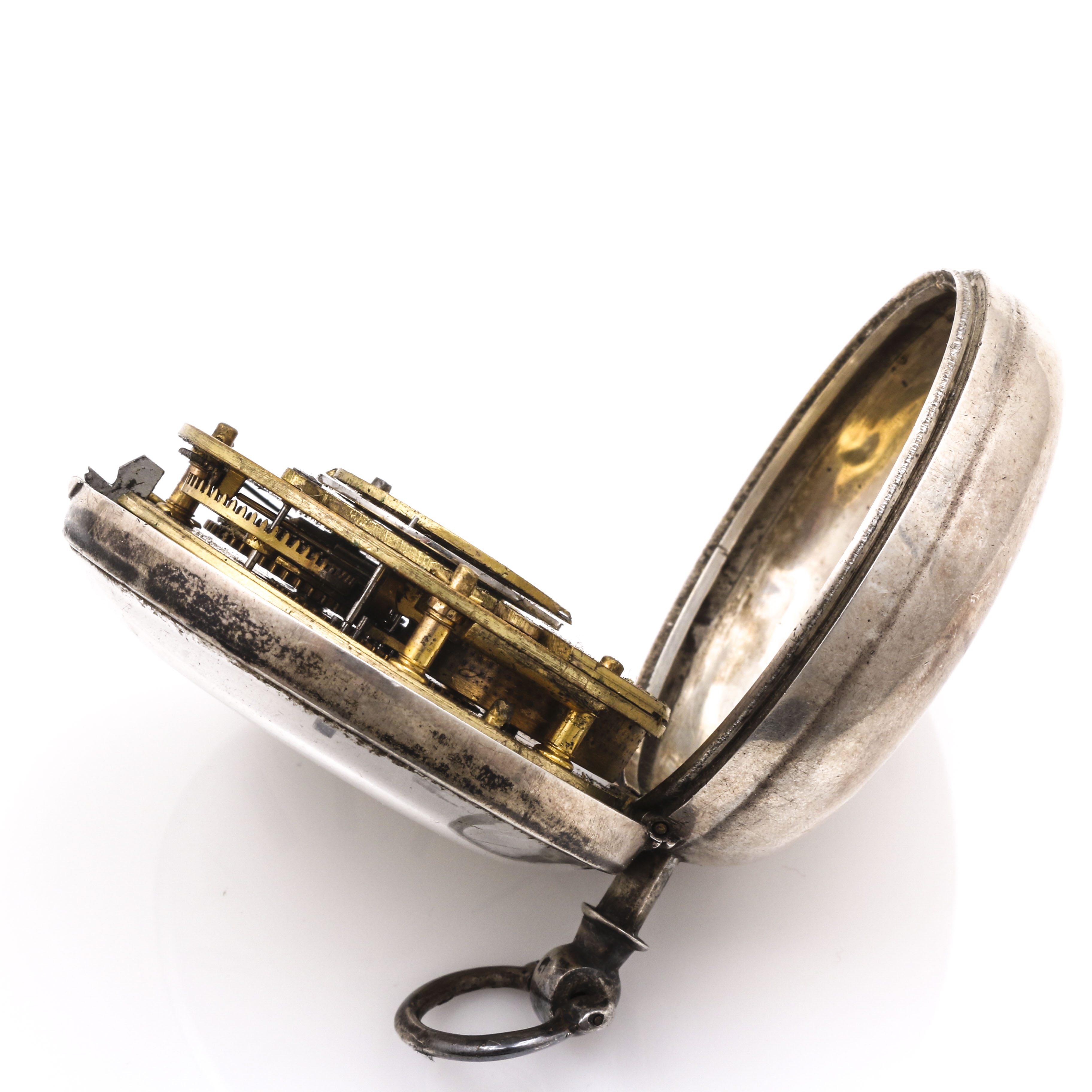 Antique Birmingham Sterling Silver Pocket Watch