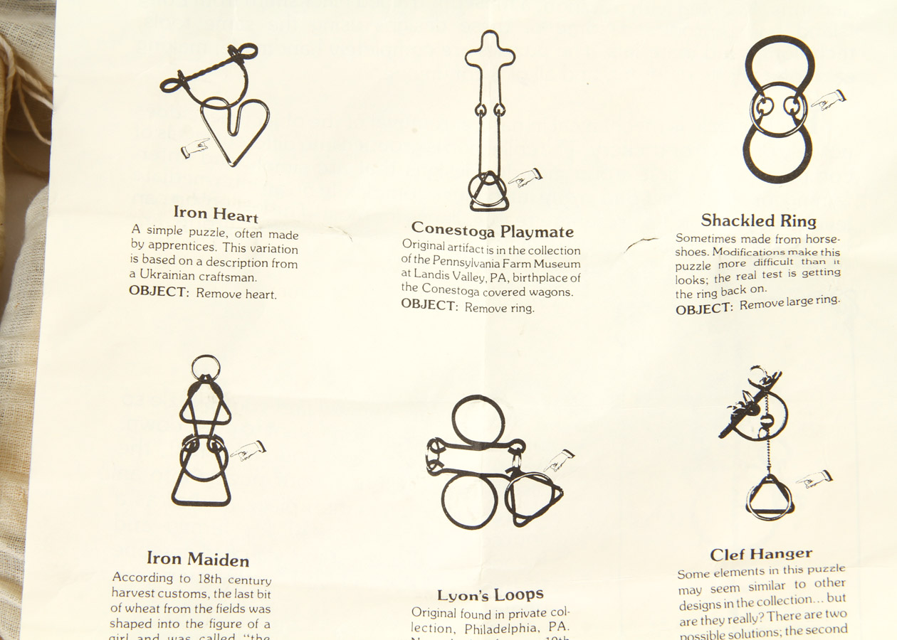 Set of 17th and 18th-Century Reproduction Tavern Puzzles