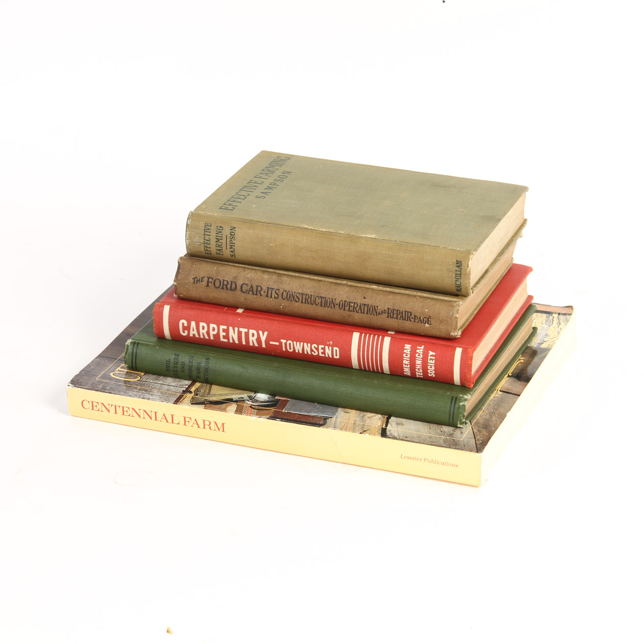 Collection of Vintage Farming and Automotive Books