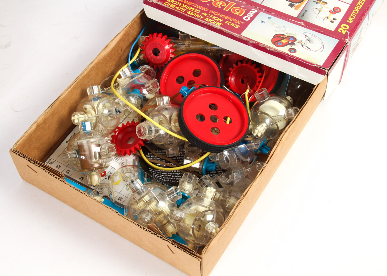 Collection of Vintage Capsela Construction Toys