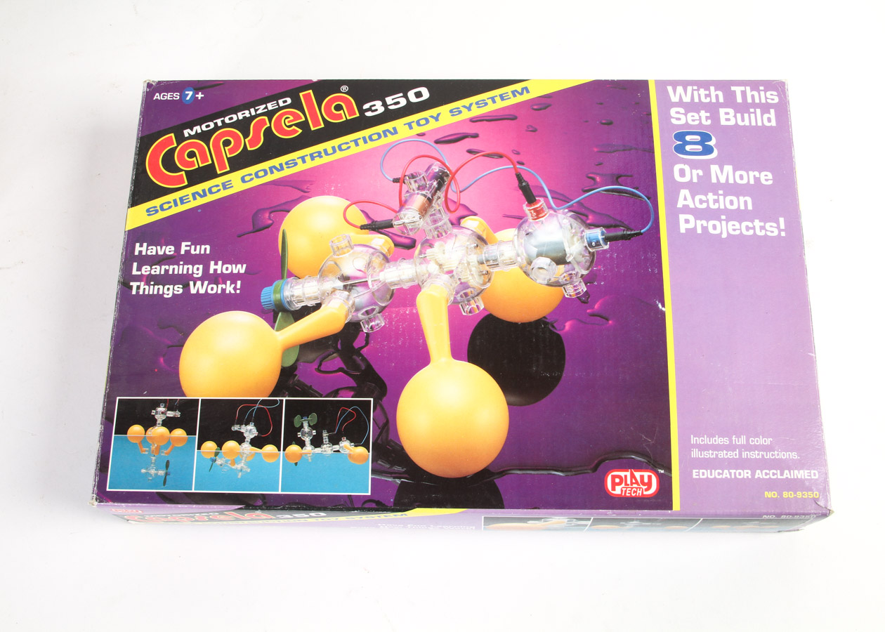 Collection of Vintage Capsela Construction Toys
