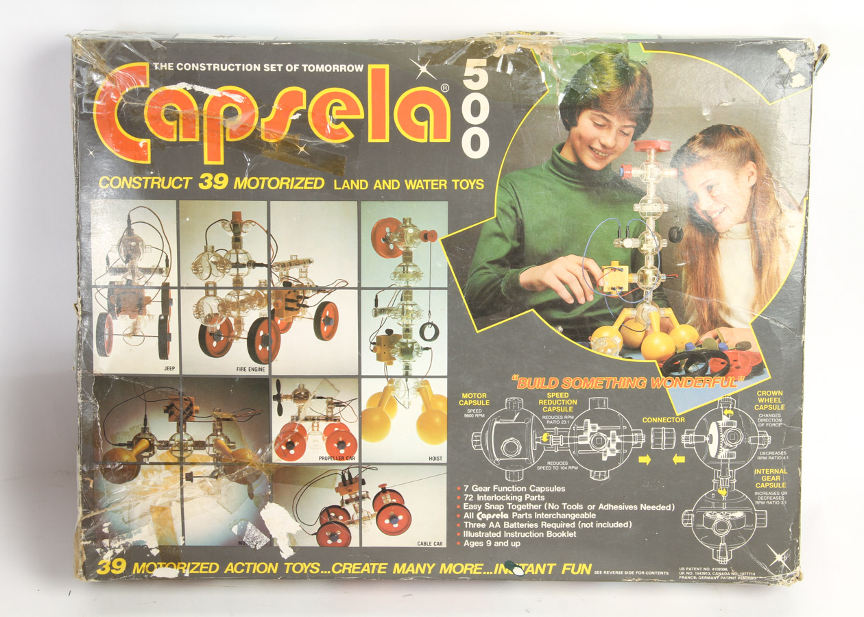 Collection of Vintage Capsela Construction Toys
