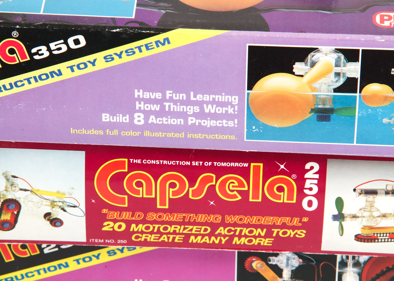 Collection of Vintage Capsela Construction Toys