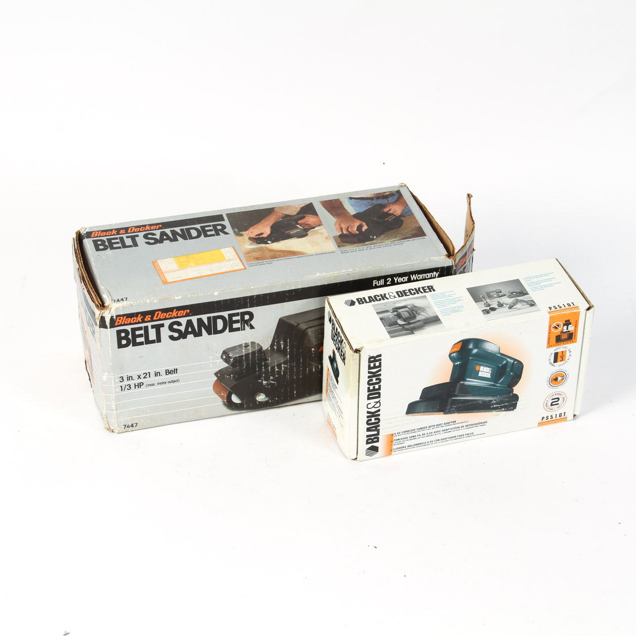 Pair of Black & Decker Belt Sanders