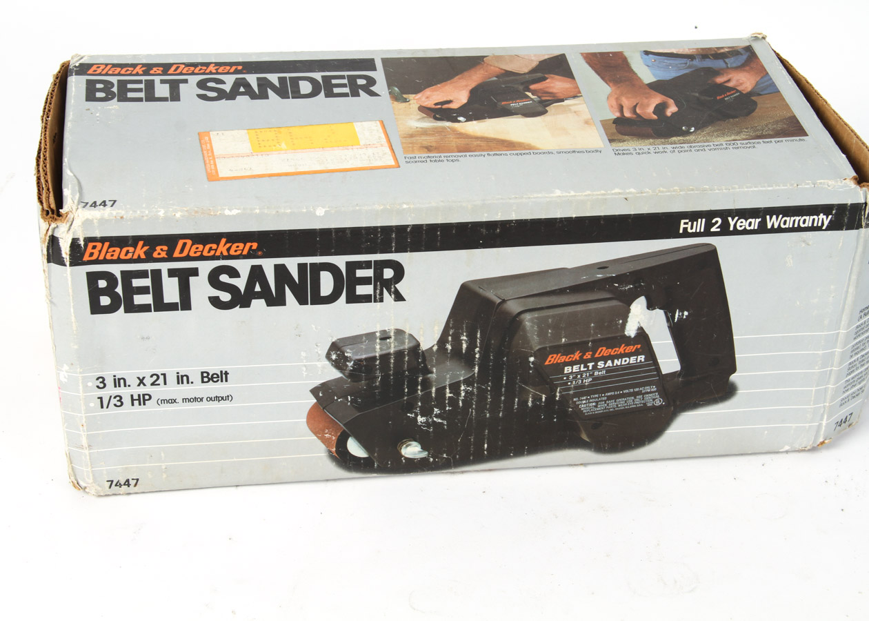 Pair of Black & Decker Belt Sanders
