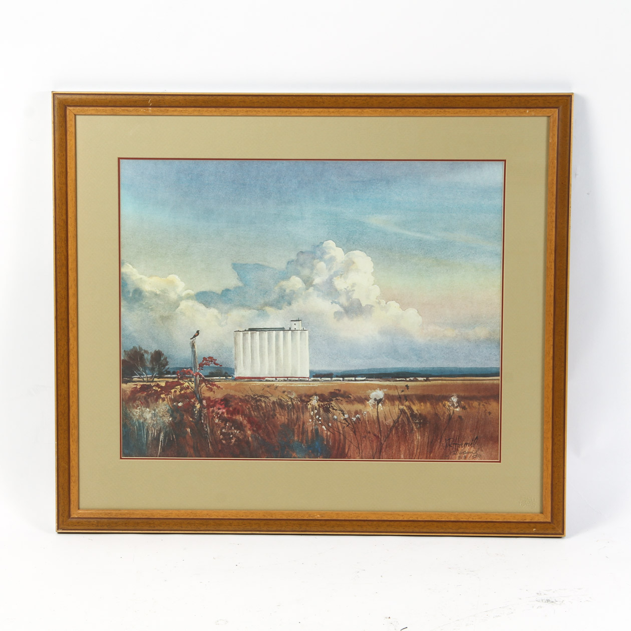 J.R. Hamil Signed Limited Edition Print "Grain Elevators"