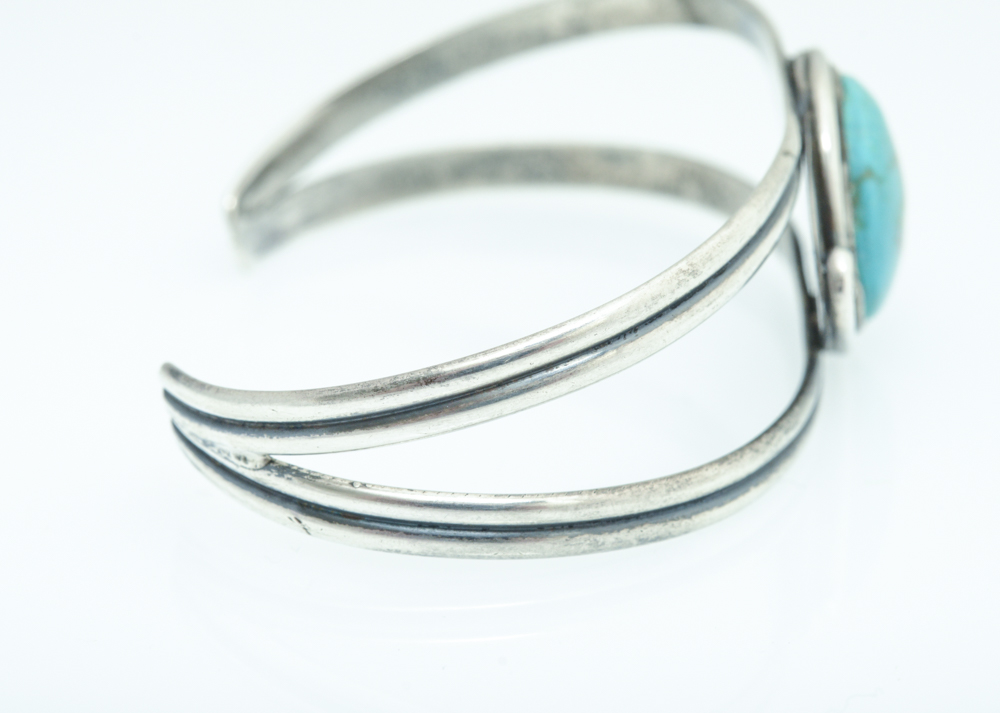 Sterling Silver and Turquoise Cuff