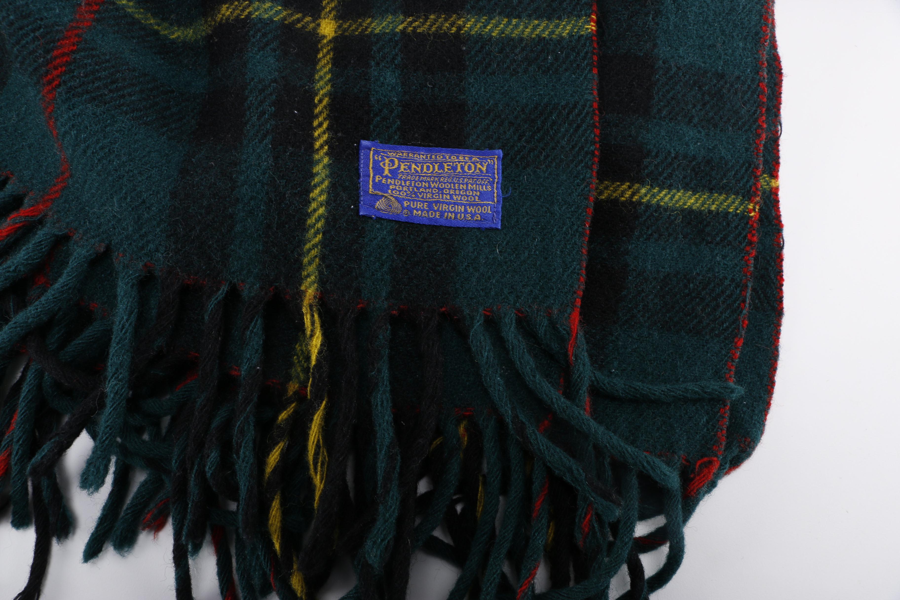 Collection of Scarves and Pendleton Blanket