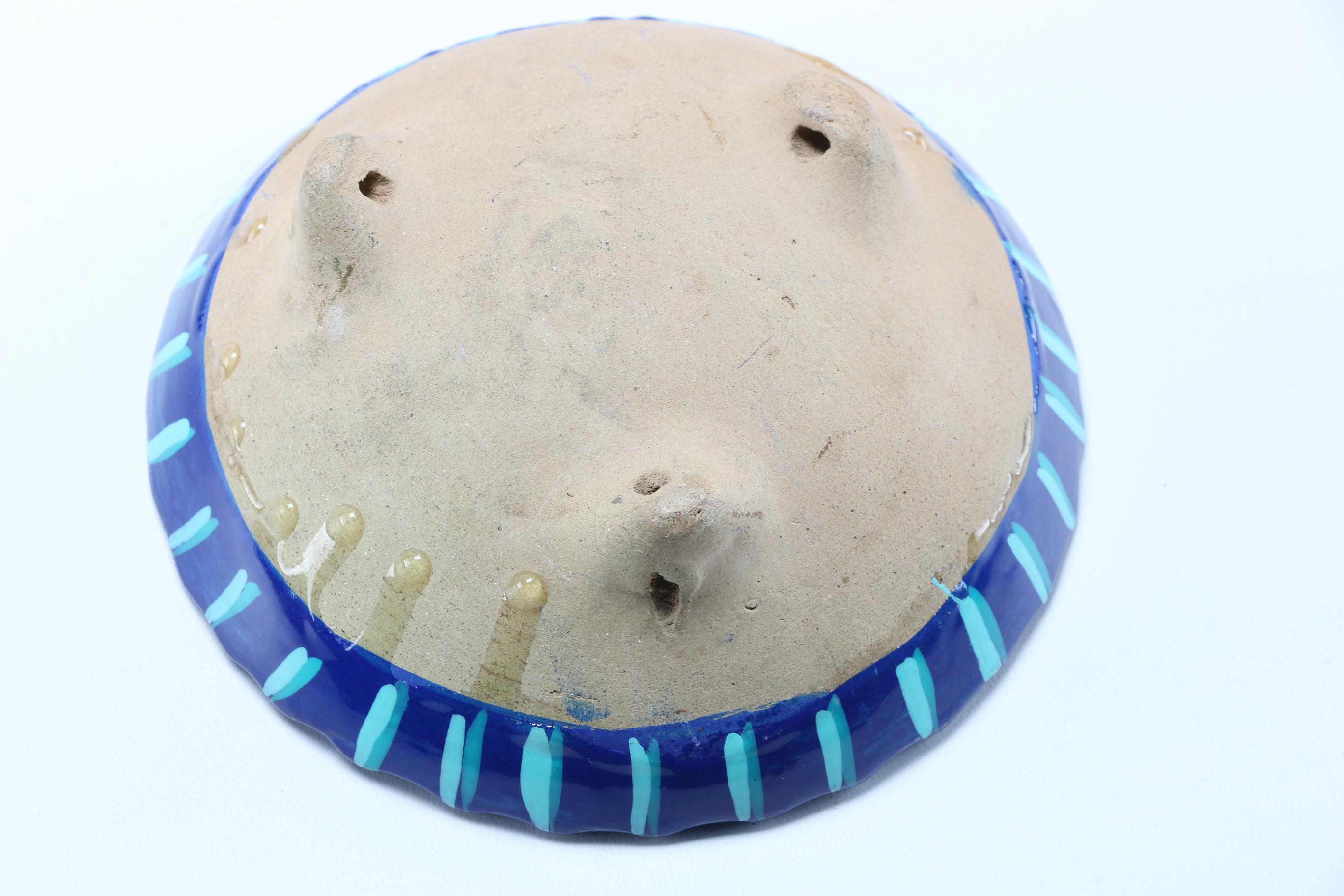 Hand-Painted Mexican Style Pottery Salsa Bowls