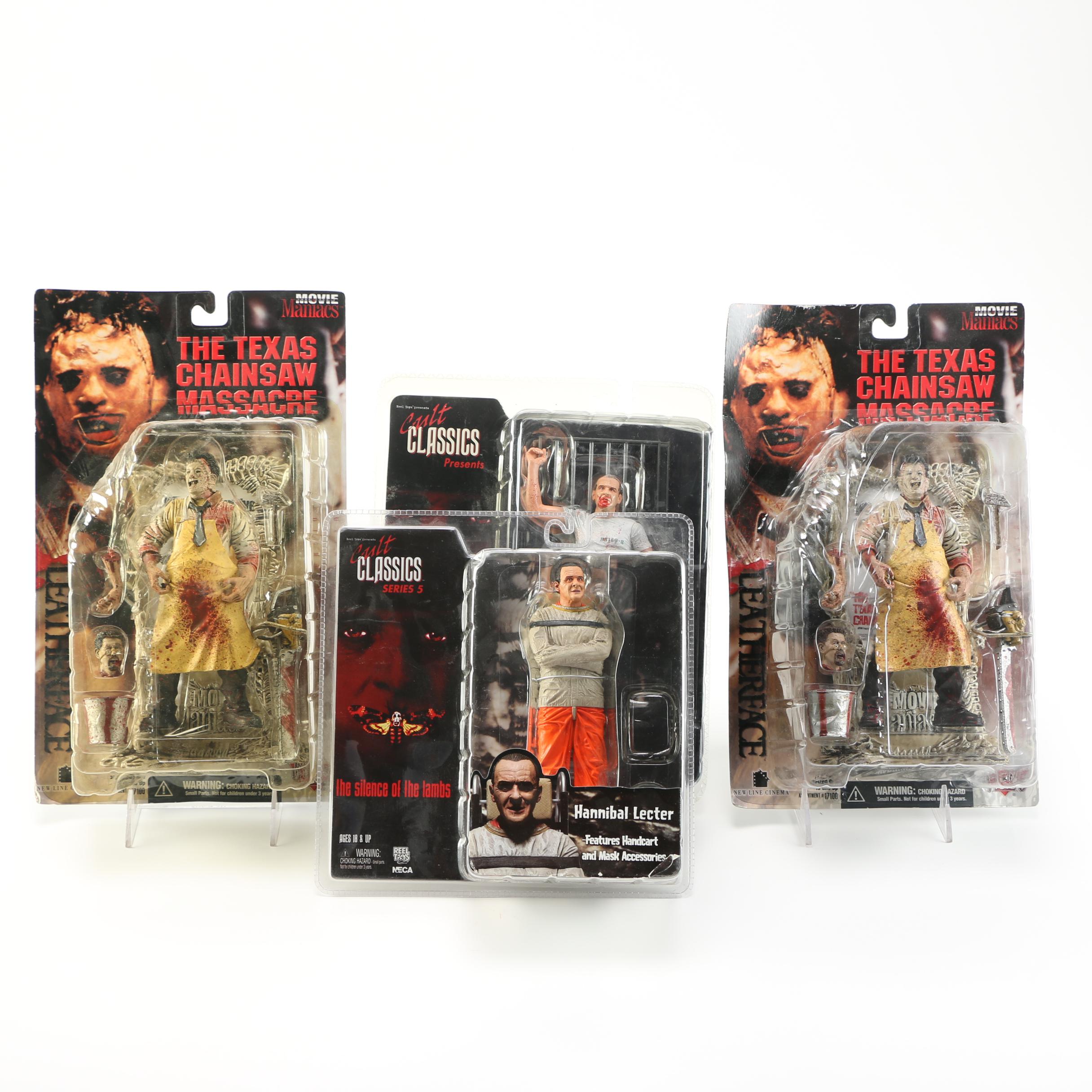 "Texas Chainsaw Massacre" and "Silence of the Lambs" Figurines