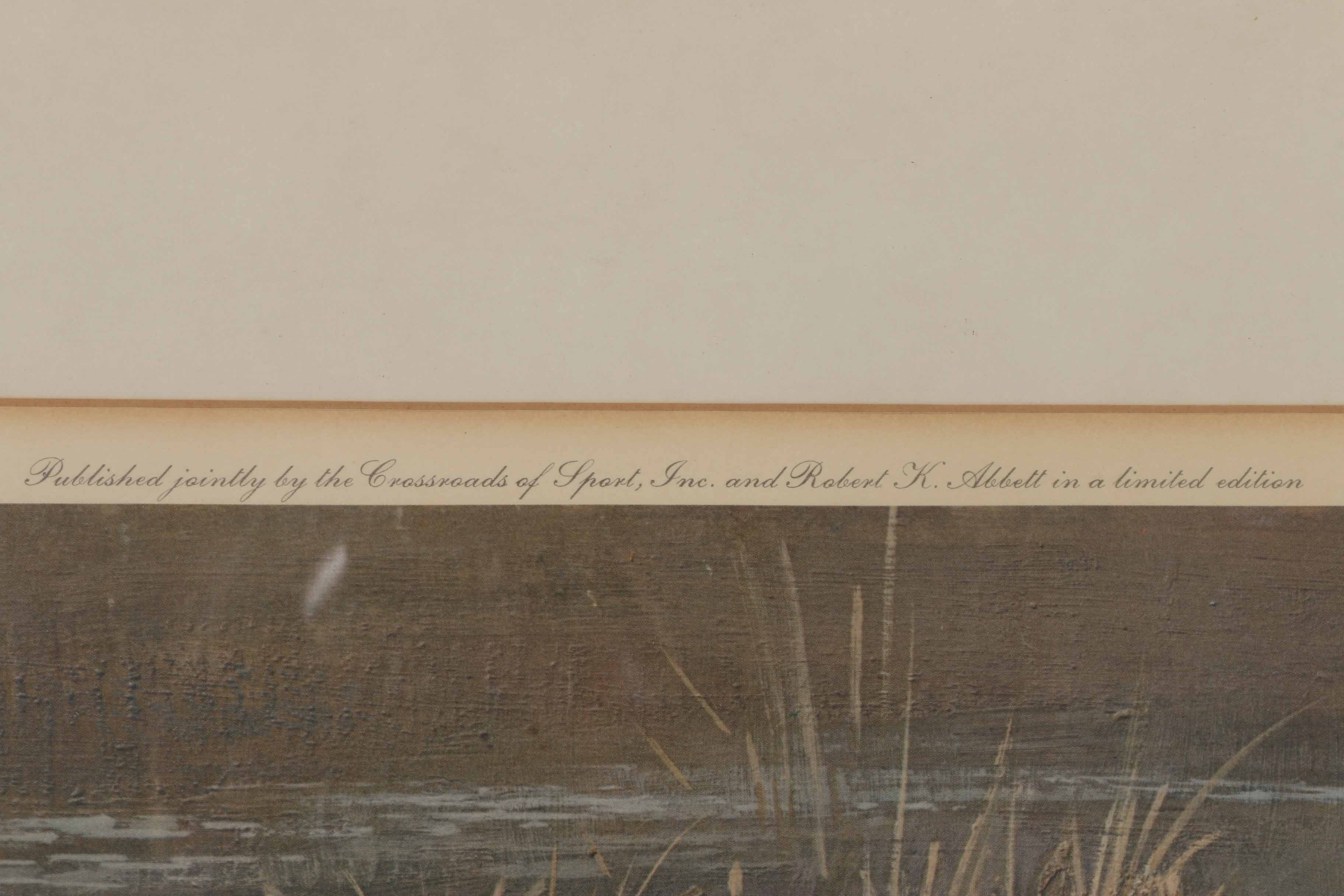 After Robert K. Abbett Offset Lithograph "Gray Water, Labrador Retriever"