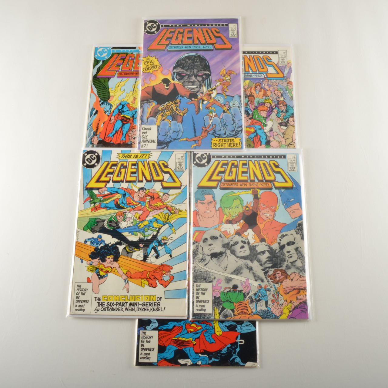 Complete DC "Legends" Six Part Mini-Series Comic Book Collection