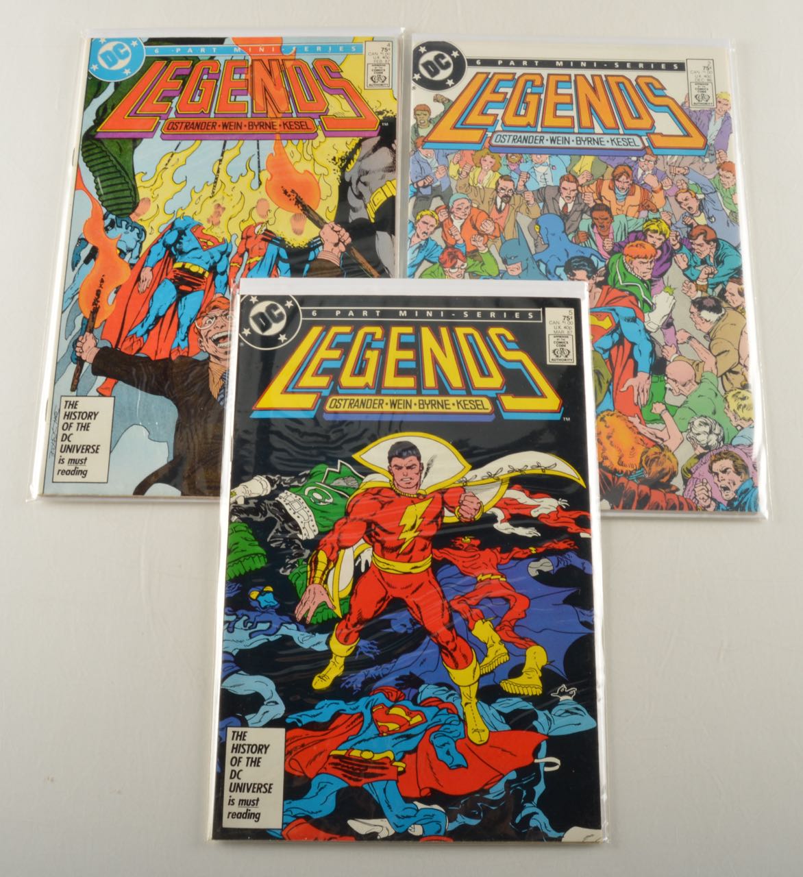 Complete DC "Legends" Six Part Mini-Series Comic Book Collection